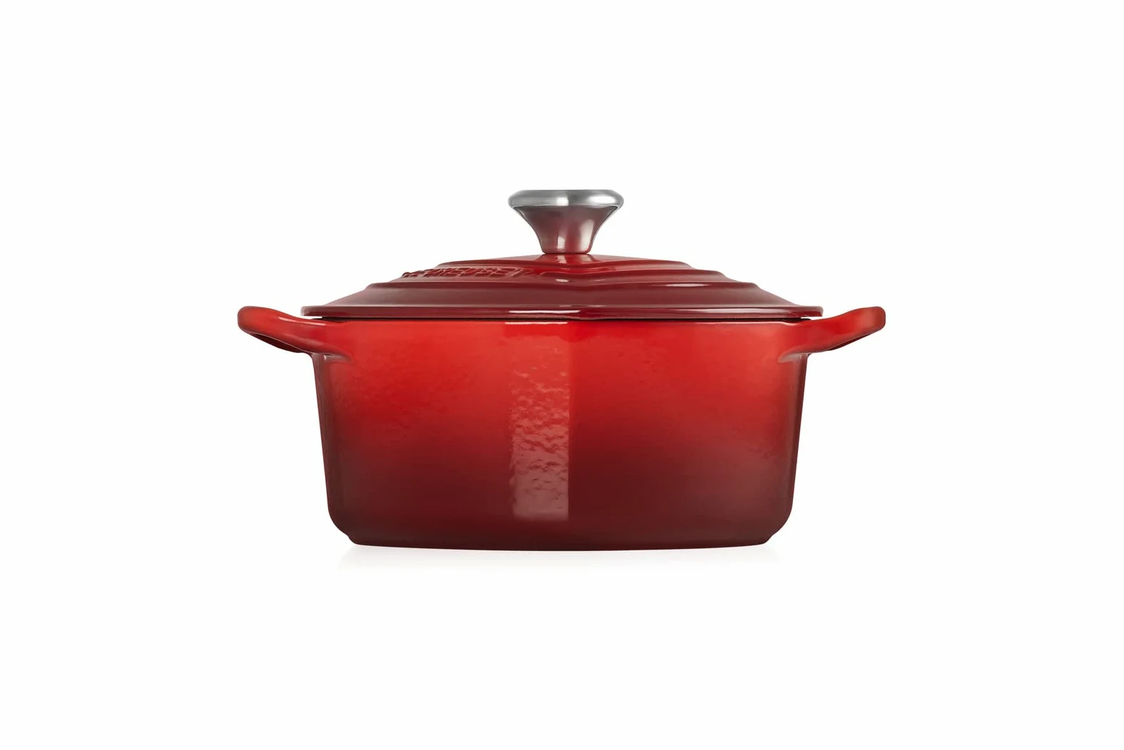 LE CREUSET Cocotte a cuore in ghisa vetrificata con pomello a cuore, 20 cm, Ciliegia, 21401200602455