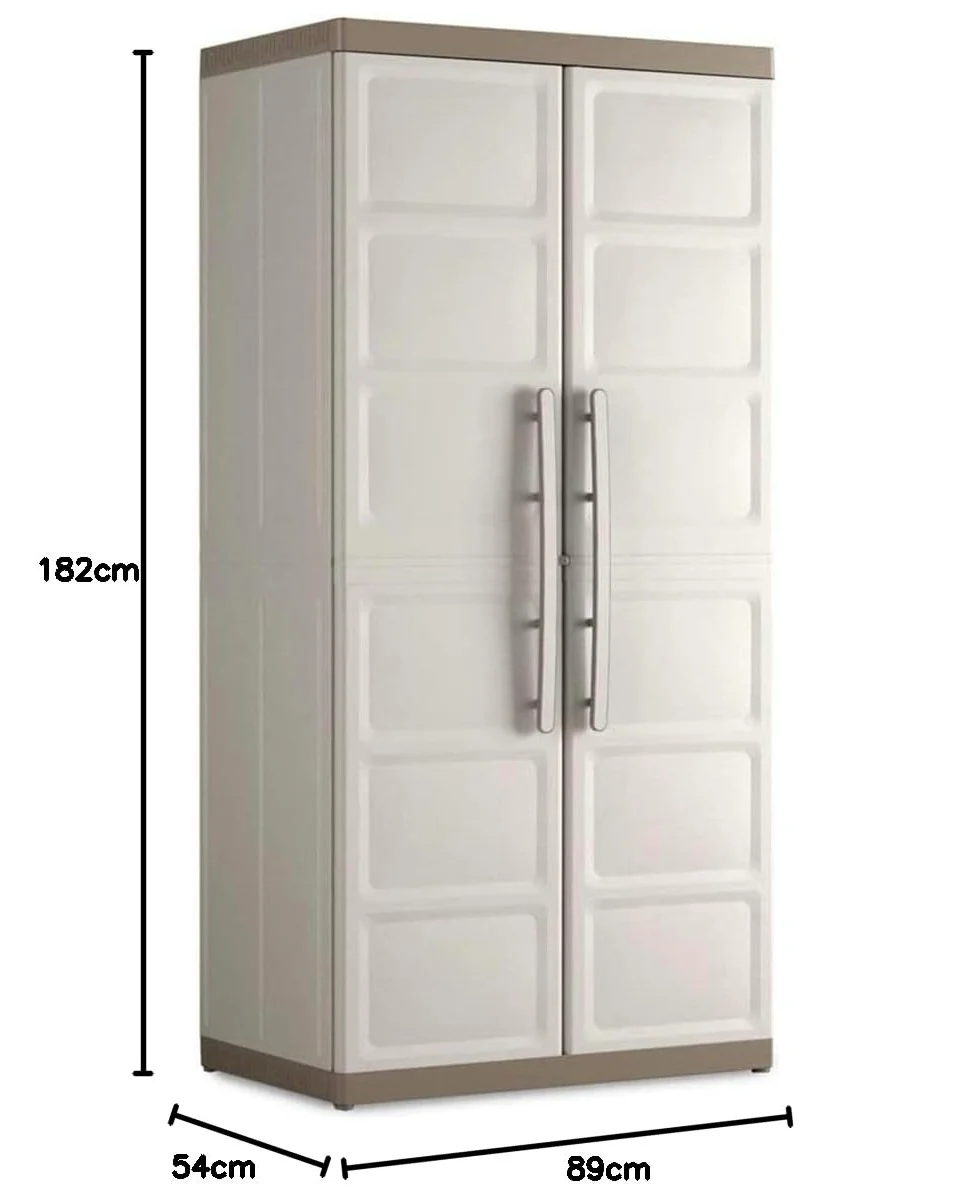 Keter Excellence Armadio per interni ed esterni, colore: beige/sabbia, 89 x 54 x 182 cm