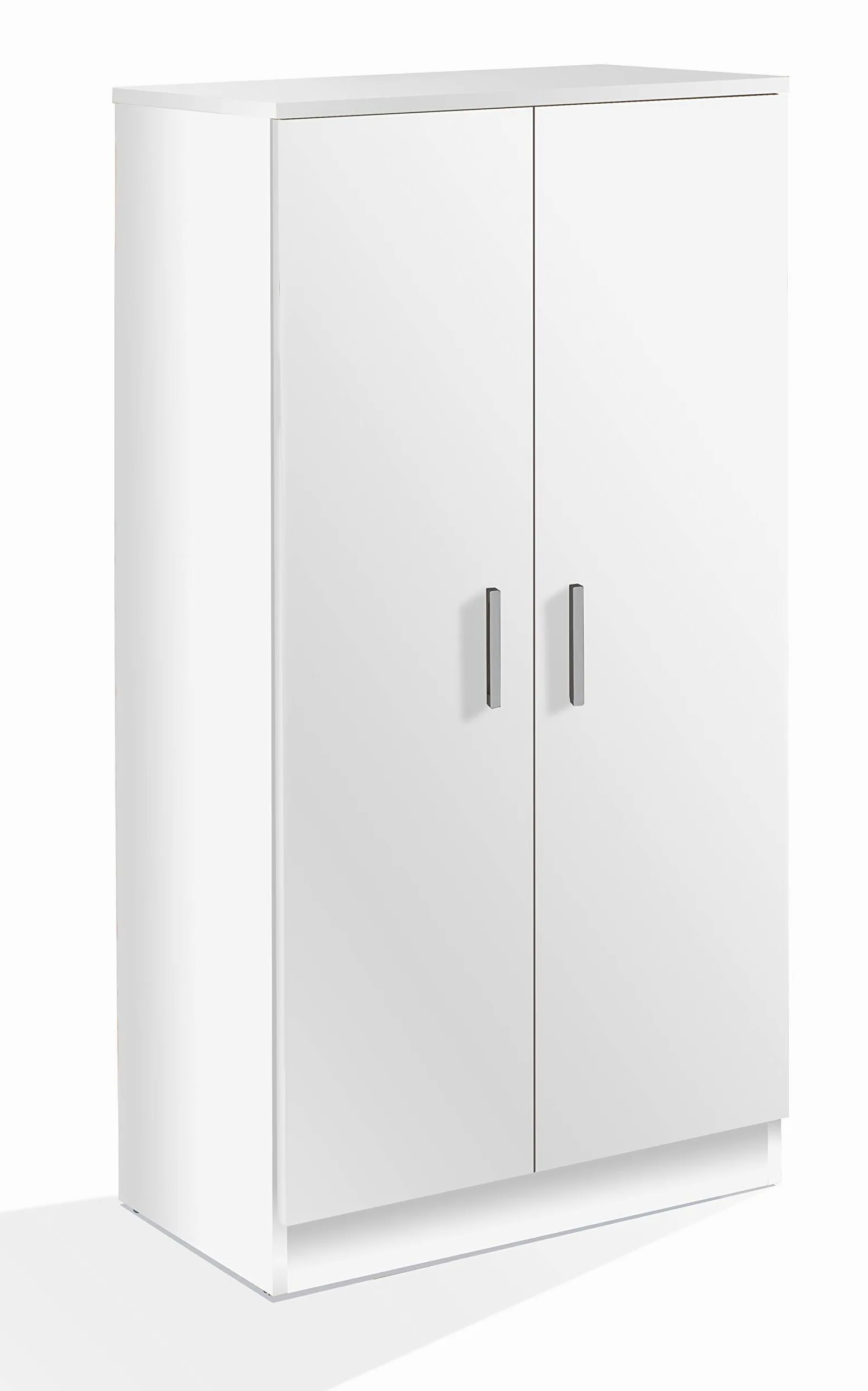 Dmora - Scarpiera Alcudia, Portascarpe salvaspazio, Scarpiera da ingresso, Armadio multiuso a 5 ripiani, 55x36h108 cm, Bianco
