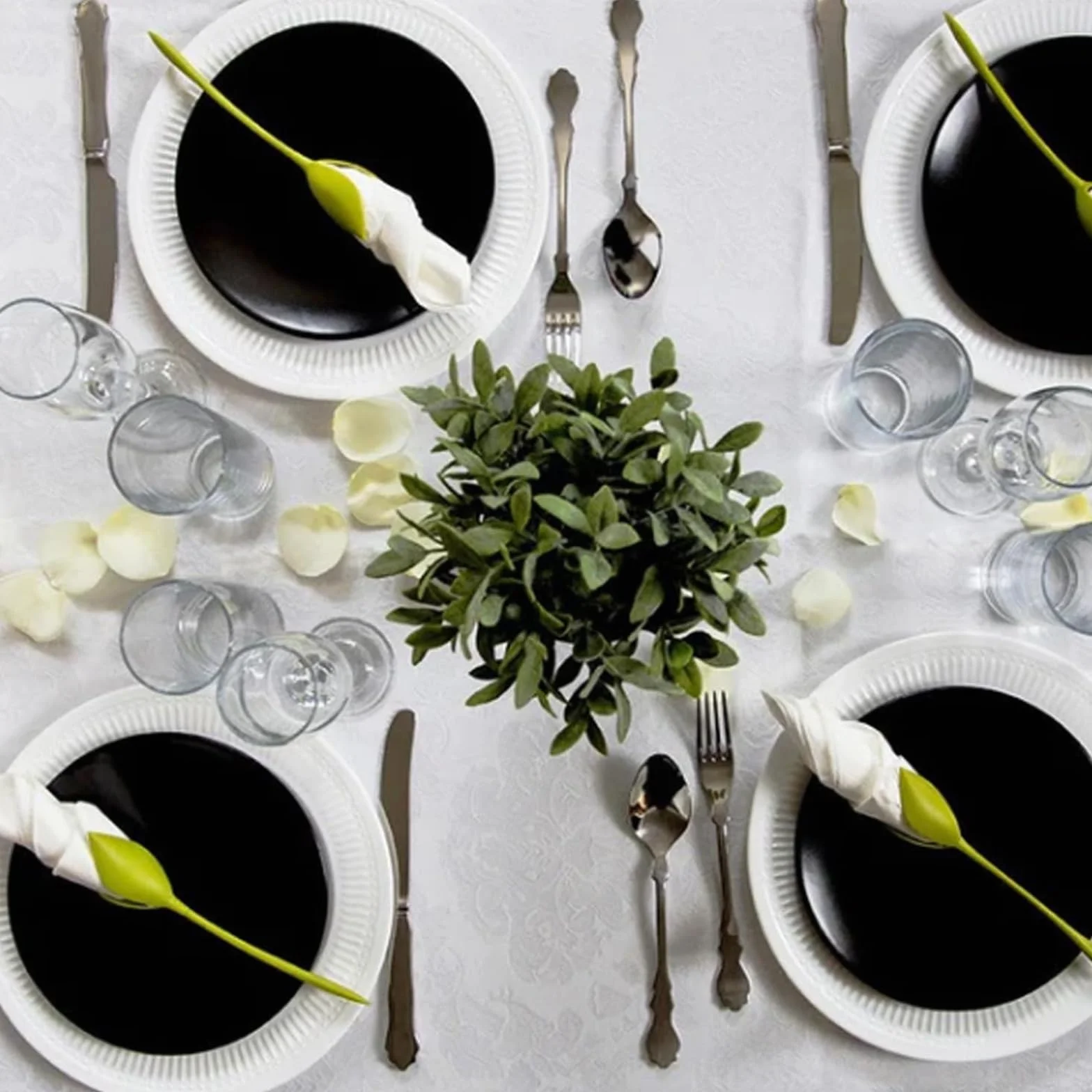 Portatovaglioli a forma di fiore Twist, Portatovaglioli a fiore e tulipano Twist, Portatovaglioli con stelo di fiori artigianale, Set di anelli per tovaglioli con fiori creativi (20Pcs)