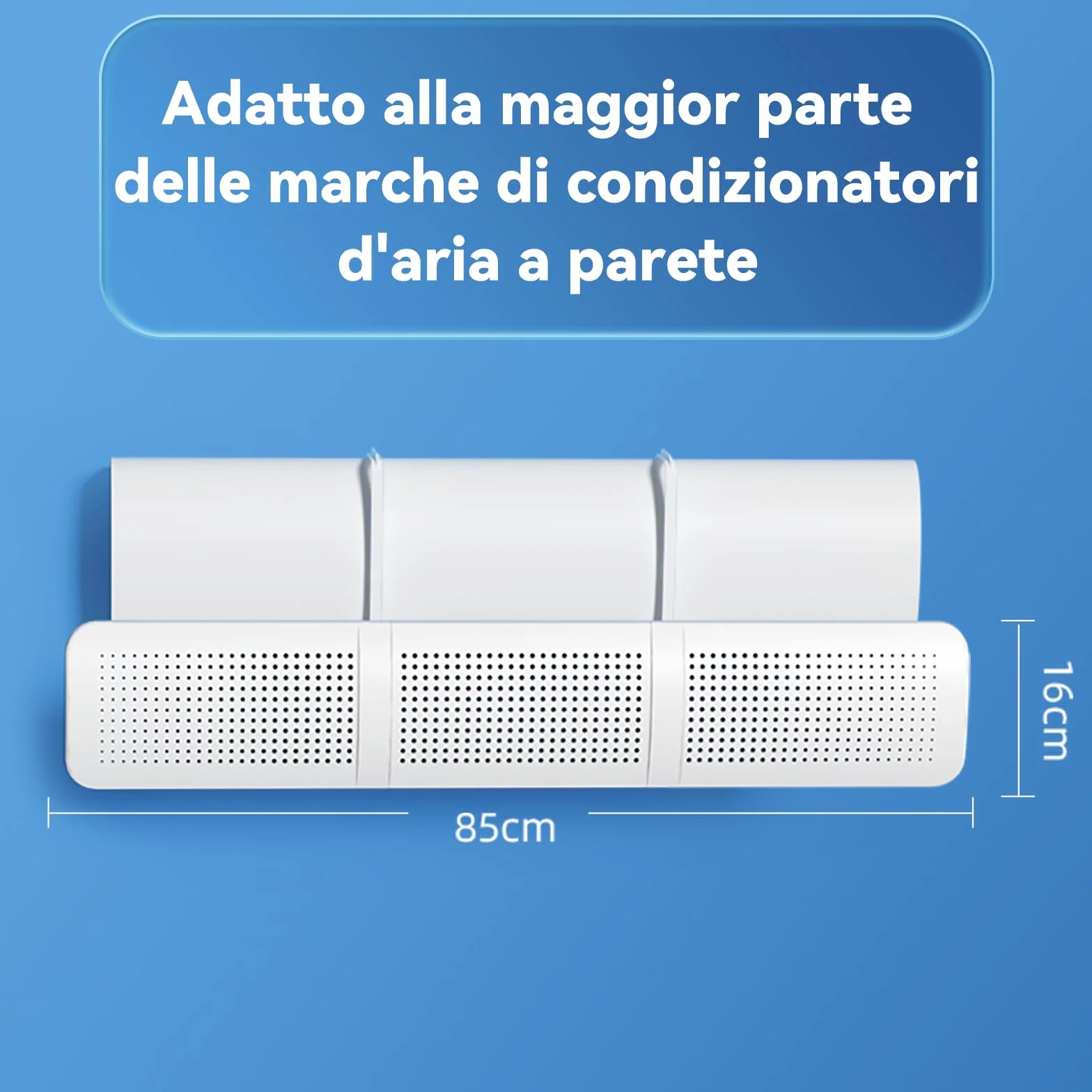 Deflettore Condizionatore, Deflettori Condizionatore Aria Condizionata Universale Regolabile a Parete Scudo del Condizionatore Freddo/Calda per Casa/Ufficio, Anziani, Neonati, Donne in Gravidanza