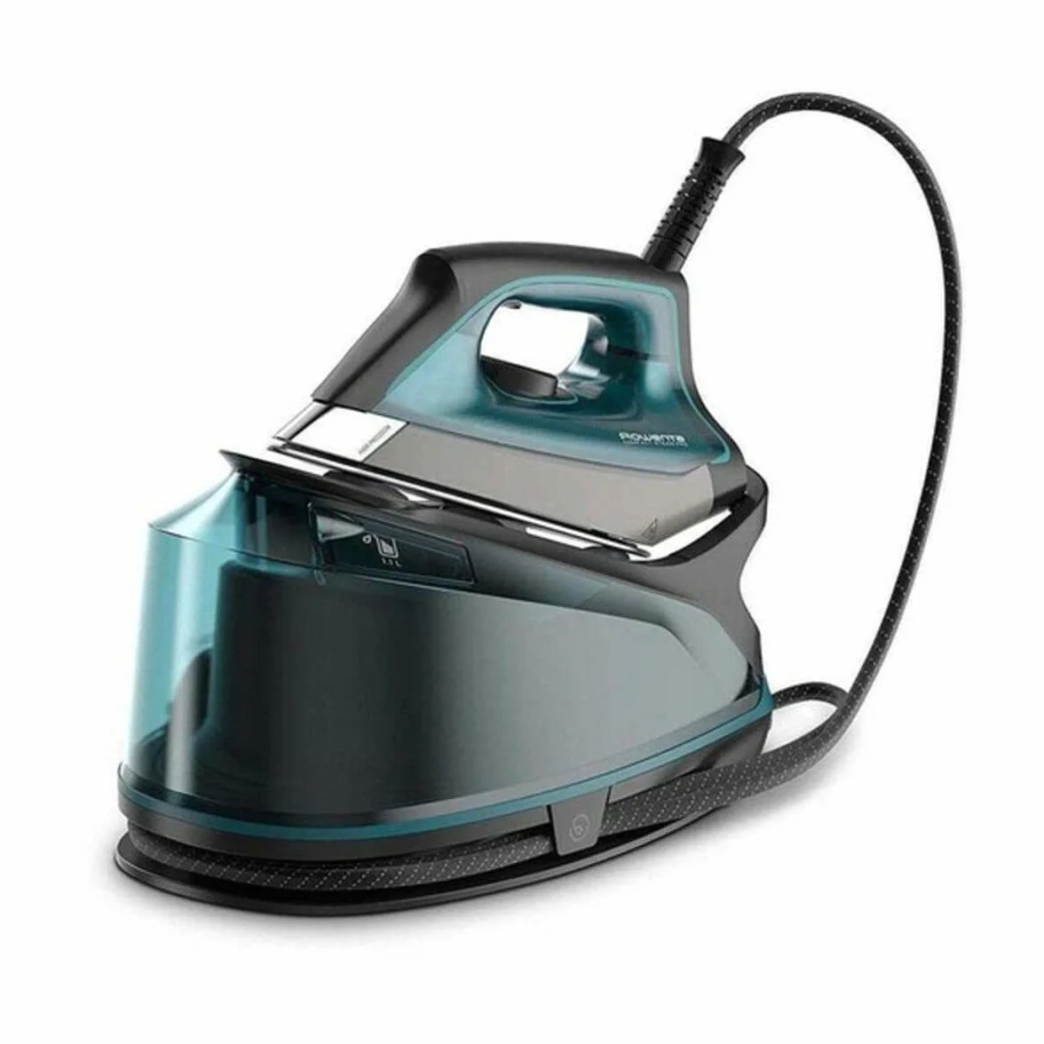 Rowenta DG7623 Compact Steam Pro, Ferro da Stiro con Caldaia, Pressione Fino a 6.3 Bar, Getto di Vapore Potente, 1.1 Litri, Tecnologia Eco Intelligence, Igienizzante, Verde Acqua