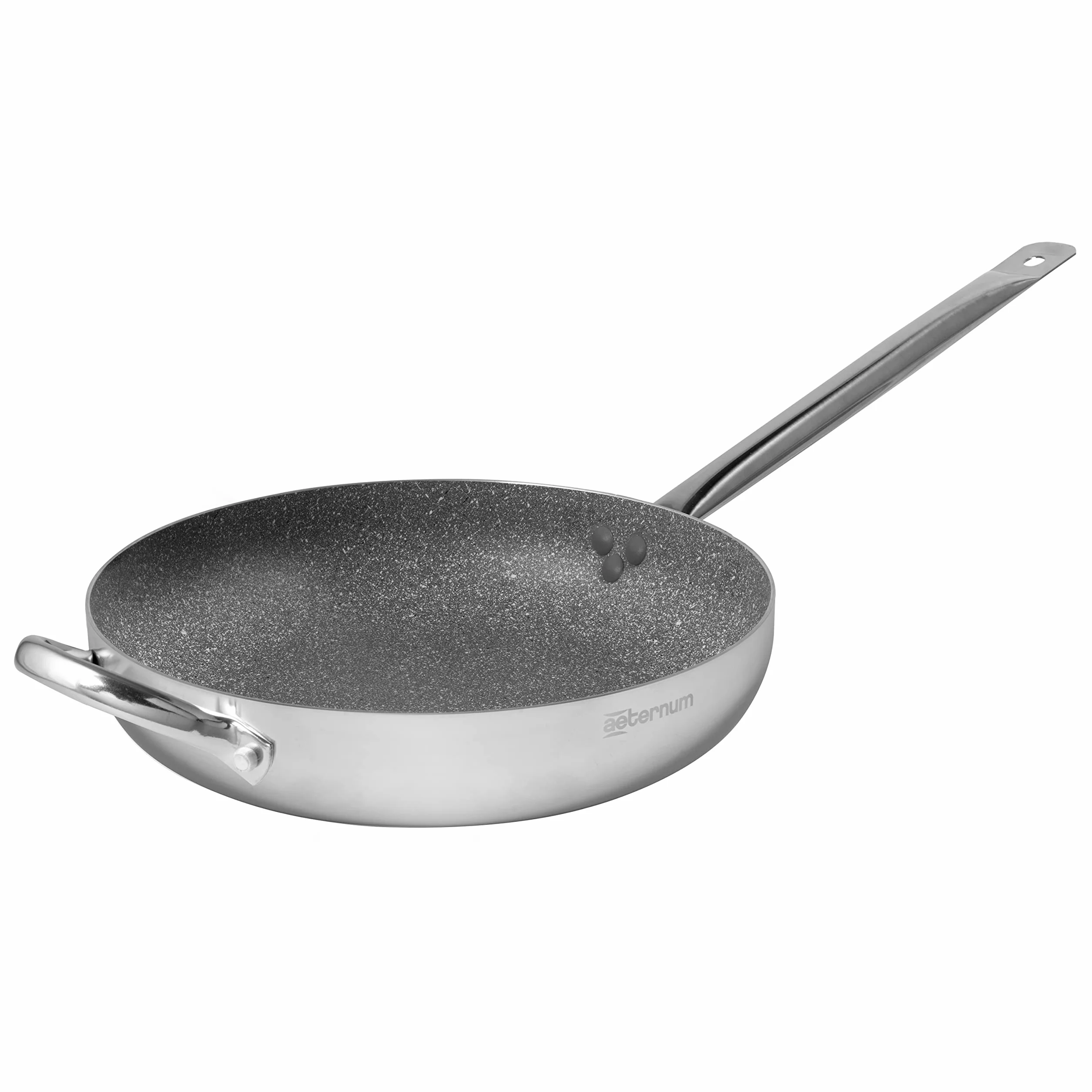 Padella Antiaderente 40 cm Alluminio Argento Aeternum Grande Famiglia