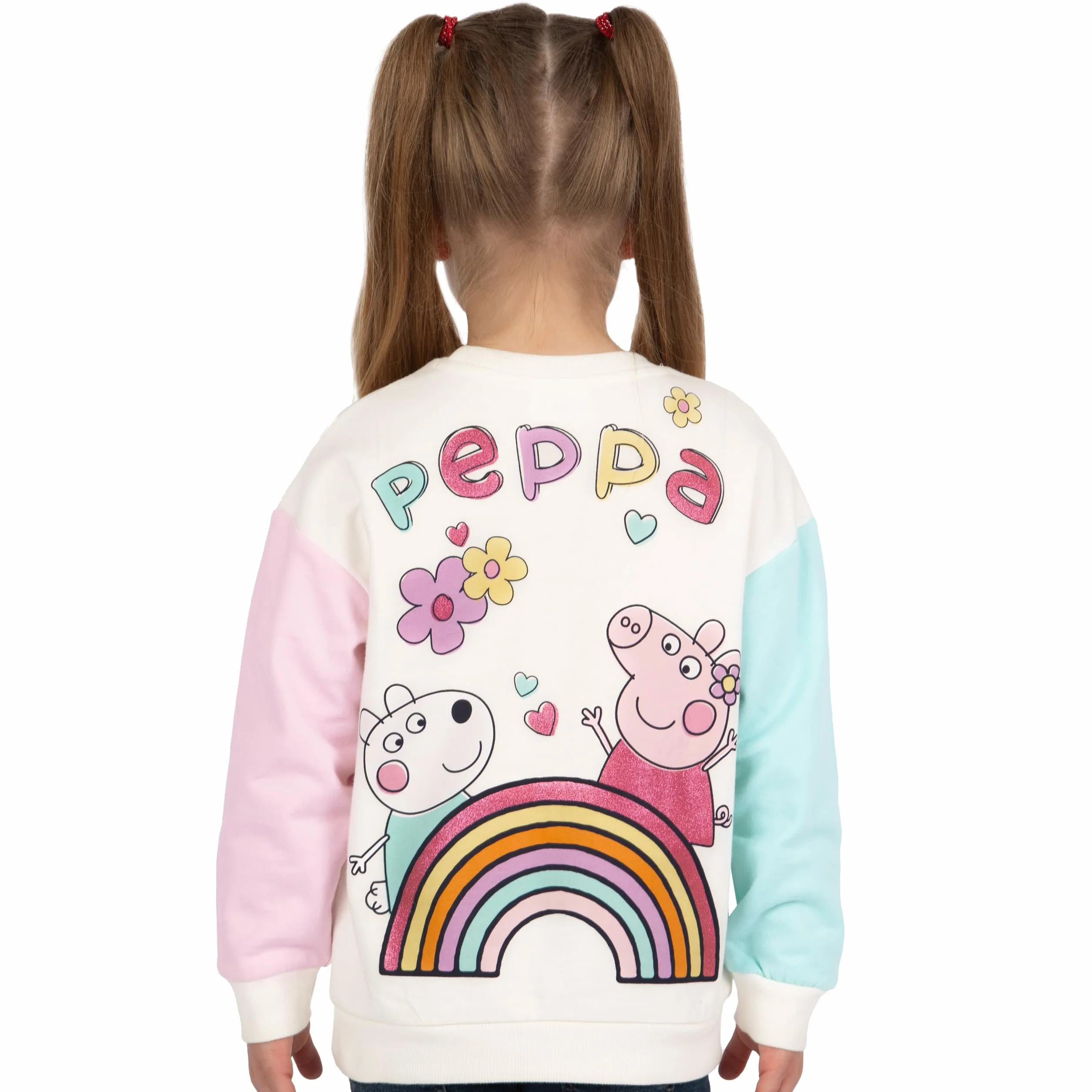 Peppa Pig Felpa Ragazza | Felpa Cotone Bambina | Felpe Ragazza Manica Lunga | Abbigliamento Bambina Glitter