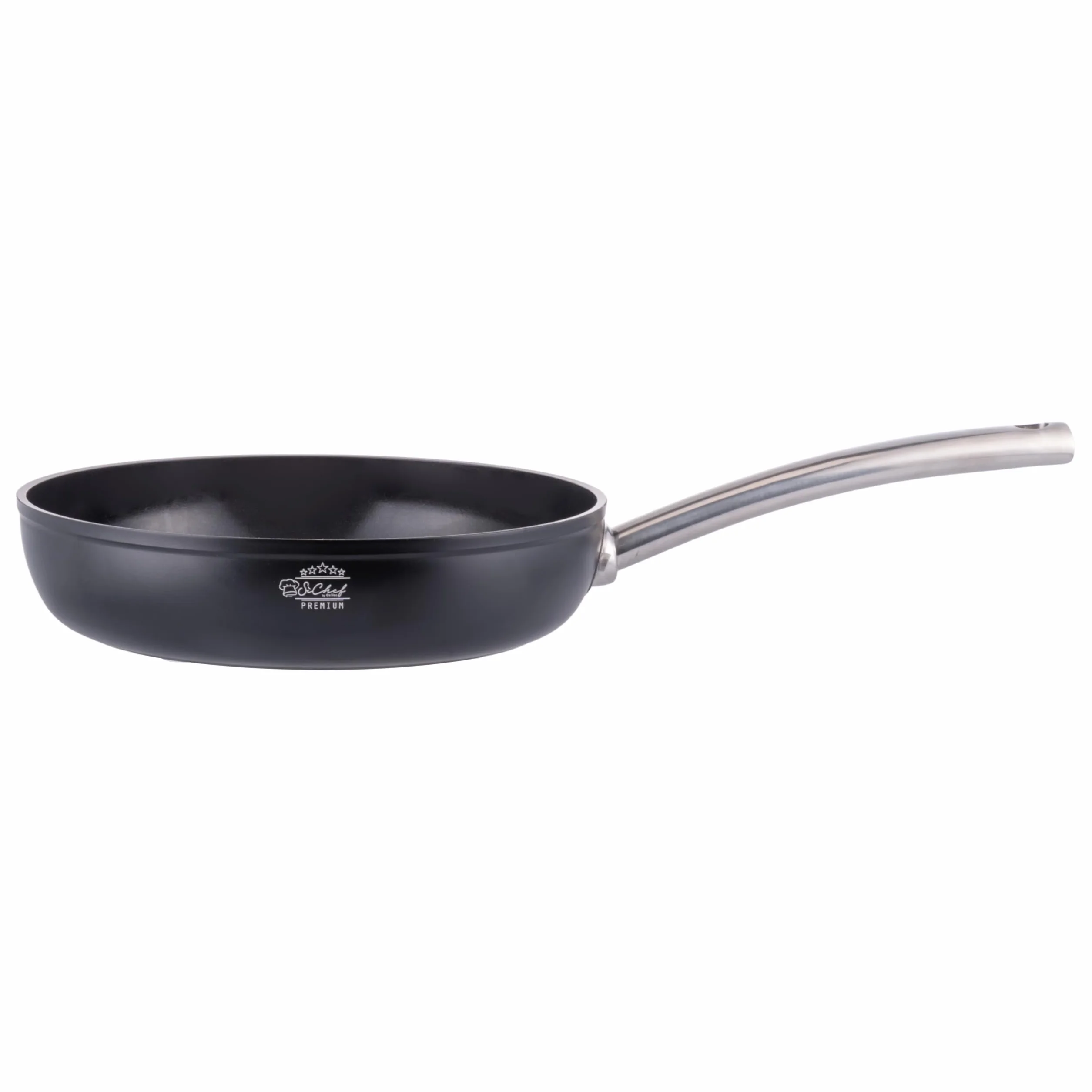 Padella 20 cm in alluminio forgiato, rivestimento antiaderente in ceramica, fondo full induction, SìChef Premium