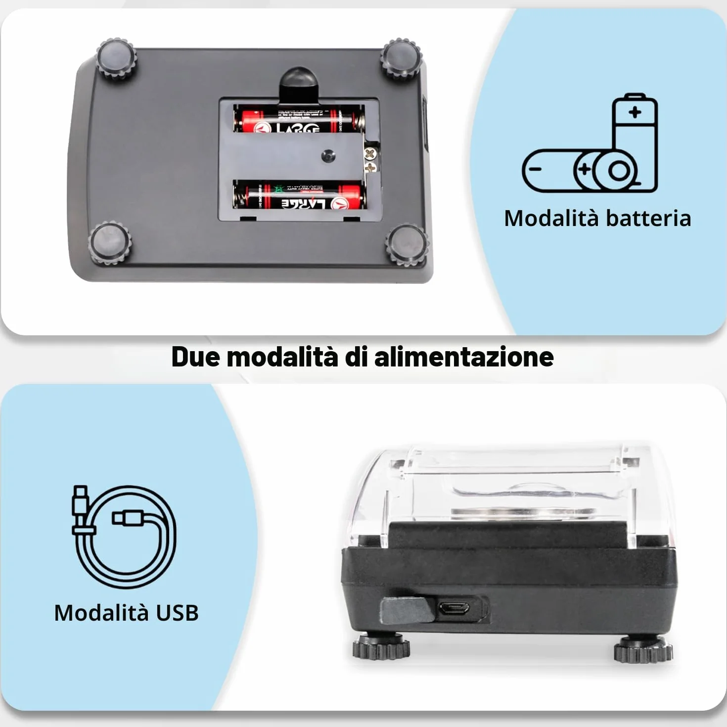UNIWEIGH Bilancia digitale Milligrammi accurata 0.001g/50g, Bilancia mg di precisione per polvere/oro/gemma,Bilancia Micro Gram con 6 unità,tara,peso Cal,scala tascabile con USB & batteria alimentata