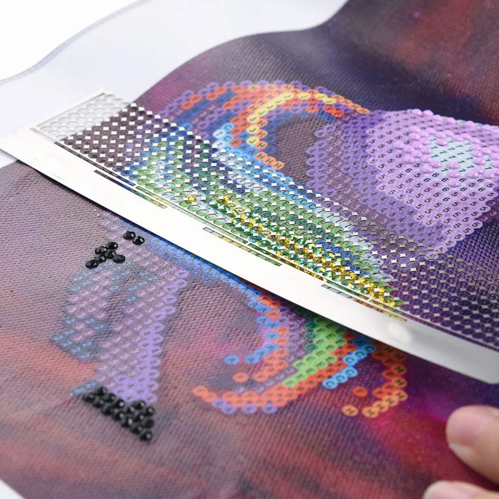 Righello per pittura da ricamo in acciaio inossidabile per pittura a diamante