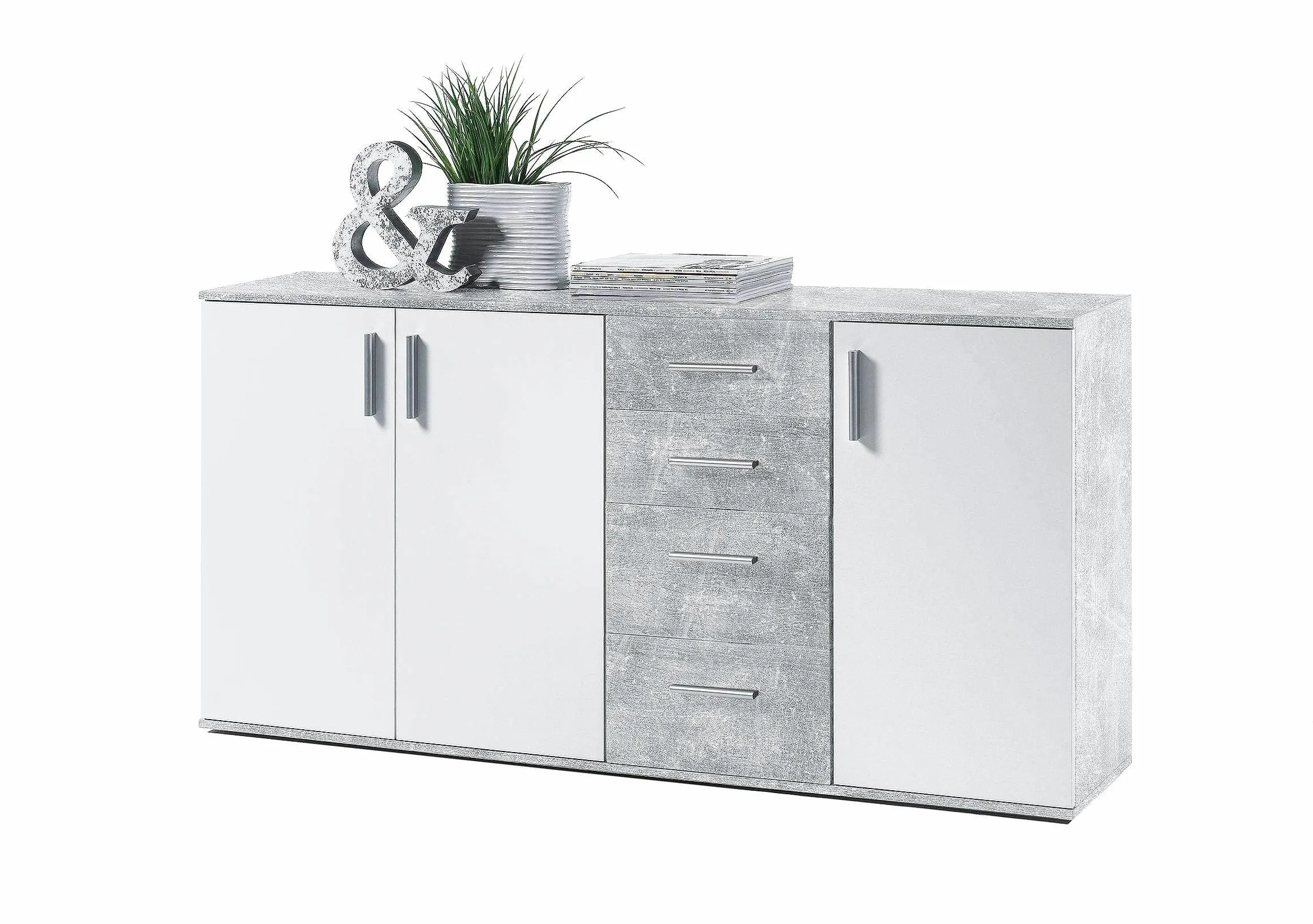 AVANTI TRENDSTORE Bea - Cassettiera/comó in Legno Laminato nella misura 160x84x35 cm, disponibile in diversi colori. Perfetto per soggiorni, ingressi o camere da letto