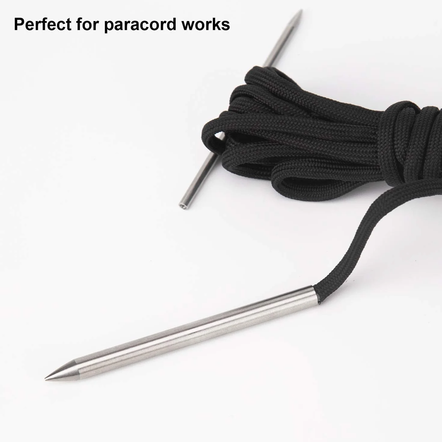 LUTER Set di 9 Aghi di Paracord FID Acciaio Inossidabile Ago di Allacciatura per Tessitura Cuoio Braccialetto