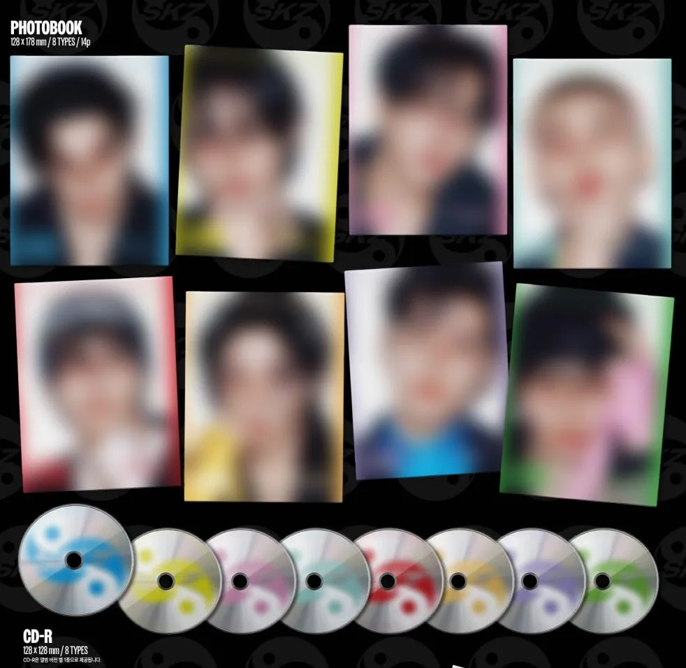Stray-Kids - Vol.4 Karma Accordion Version CD+Pre-Order Gift (8 Versions Set)