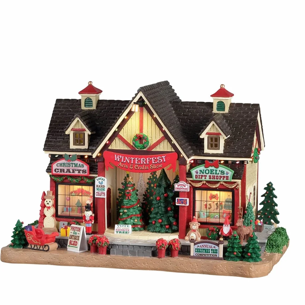 Lemax Caddington Village Lighted Building Winterfest Arts & Crafts Show