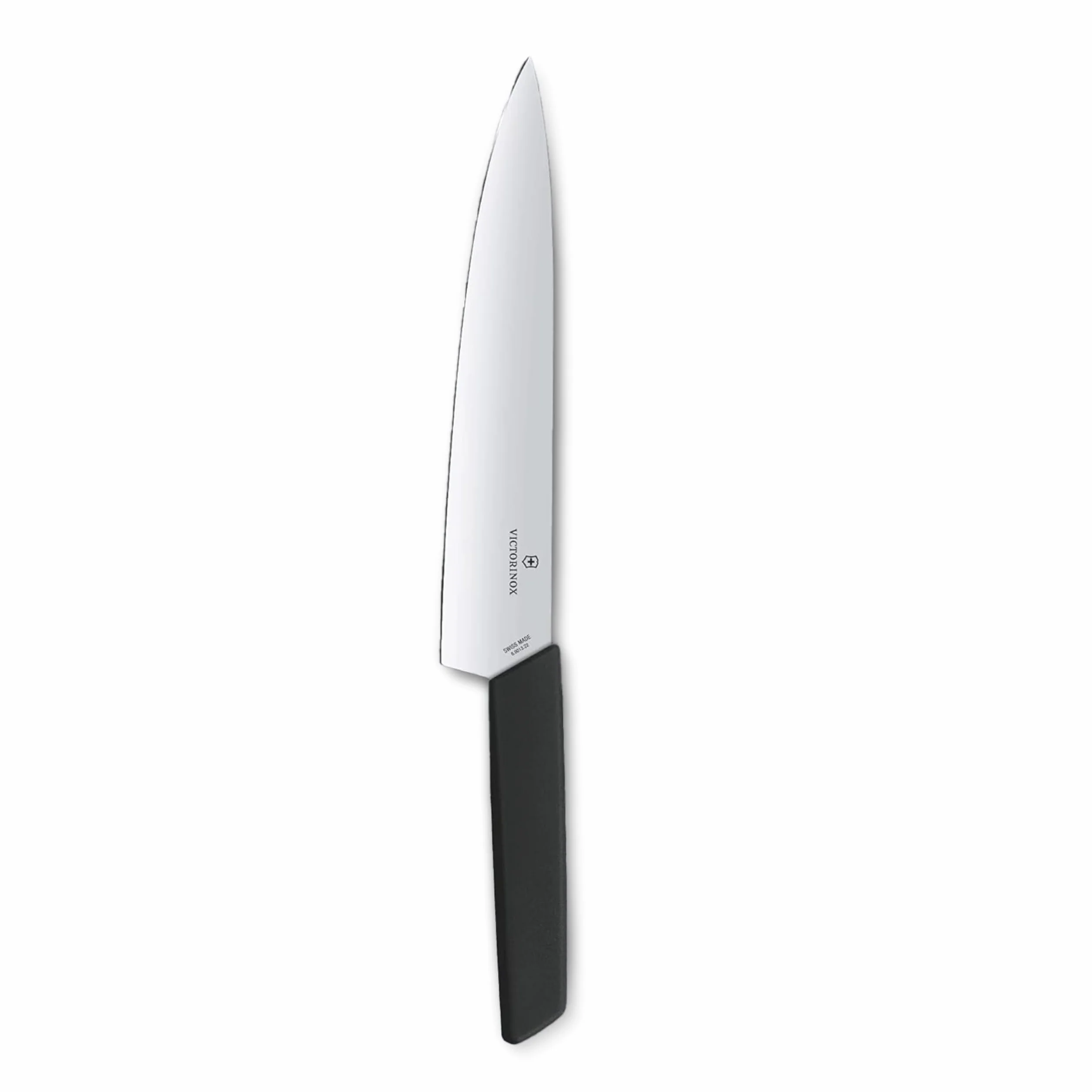 Victorinox Swiss Modern, coltello professionale da intaglio, lama extra affilata, 22 cm, manico in plastica, acciaio inox, nero