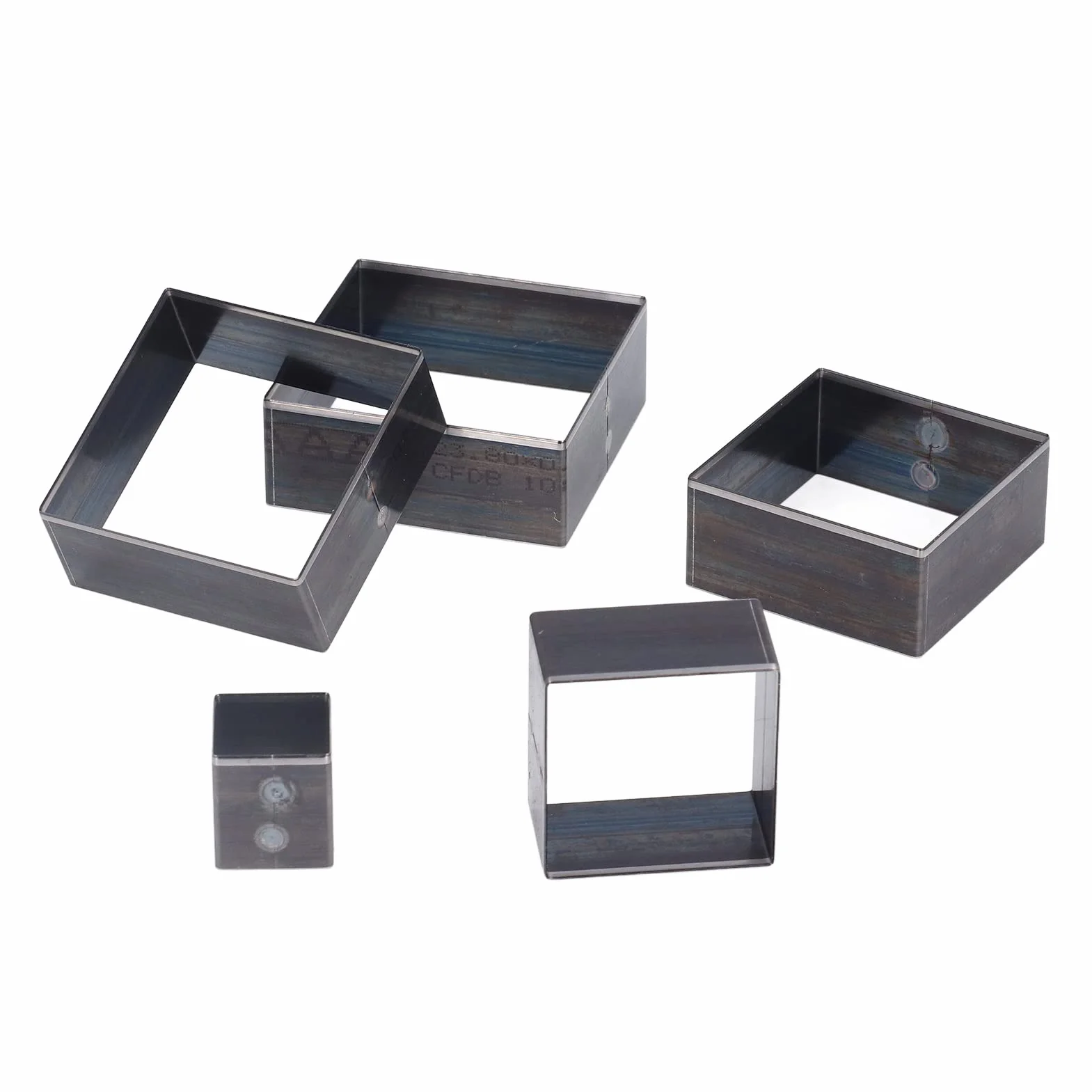 Fustella per Punzonatura in Pelle, Fustella Quadrata in Pelle 5mm‑60mm Fustella per Punzonatura per Artigianato in Pelle Fai-da-te Fatto a Mano, Fustellati