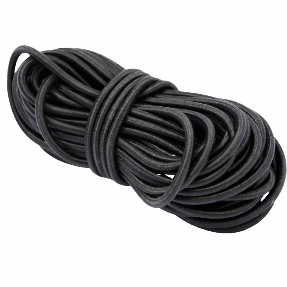 Cordoncino elastico rotondo 3mm 10m nero per artigianato e cappelli