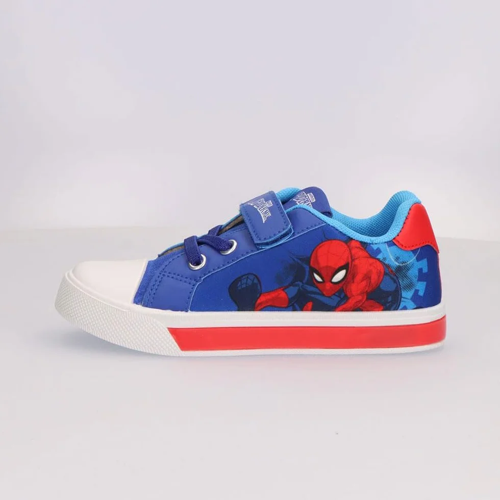CERDÁ Life's Little Moments Zapatillas con Luces Spiderman Loneta Infantil Suela PVC para Niño Y Niña