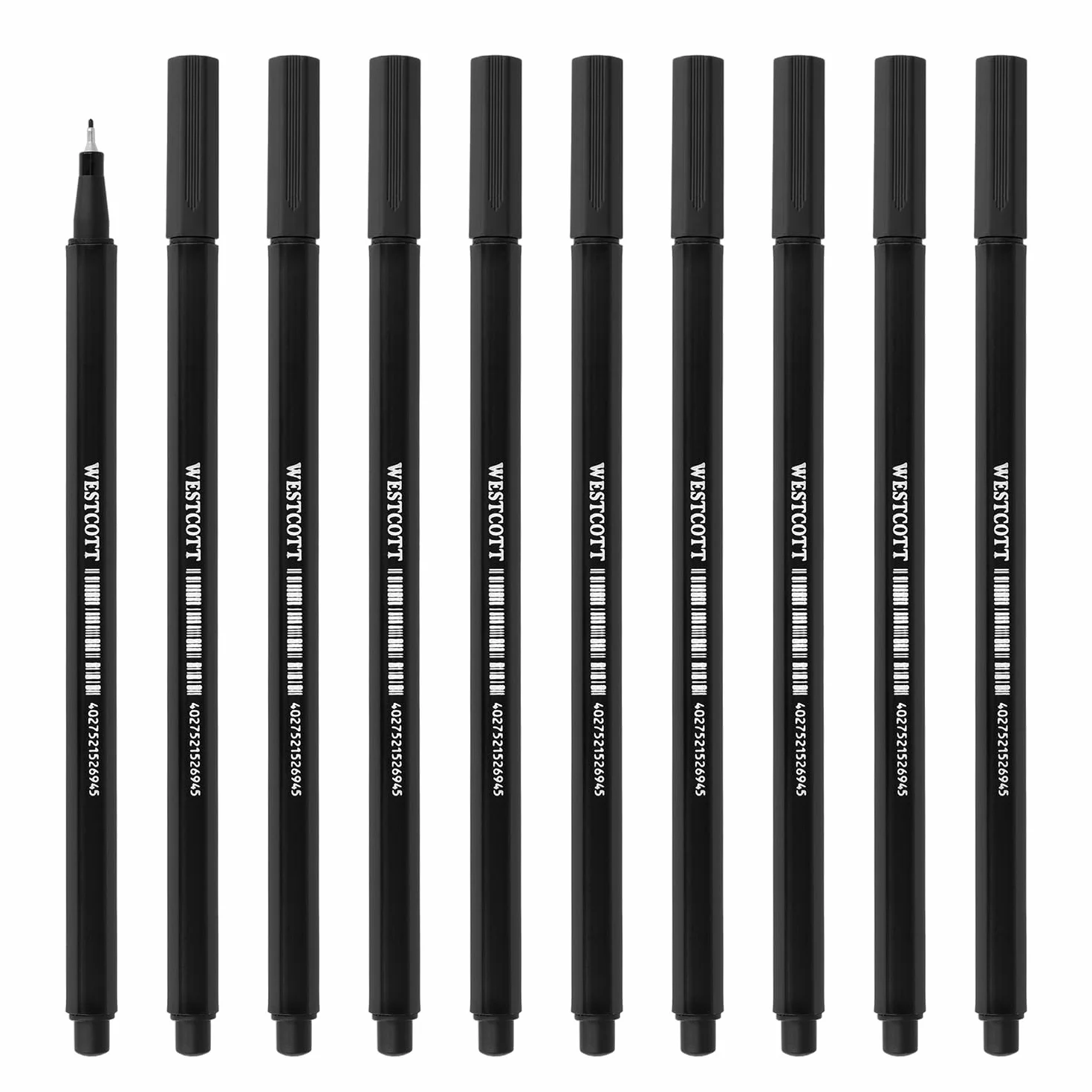Westcott STORYLINER Fineliner Nero 0,4 mm 10 pezzi
