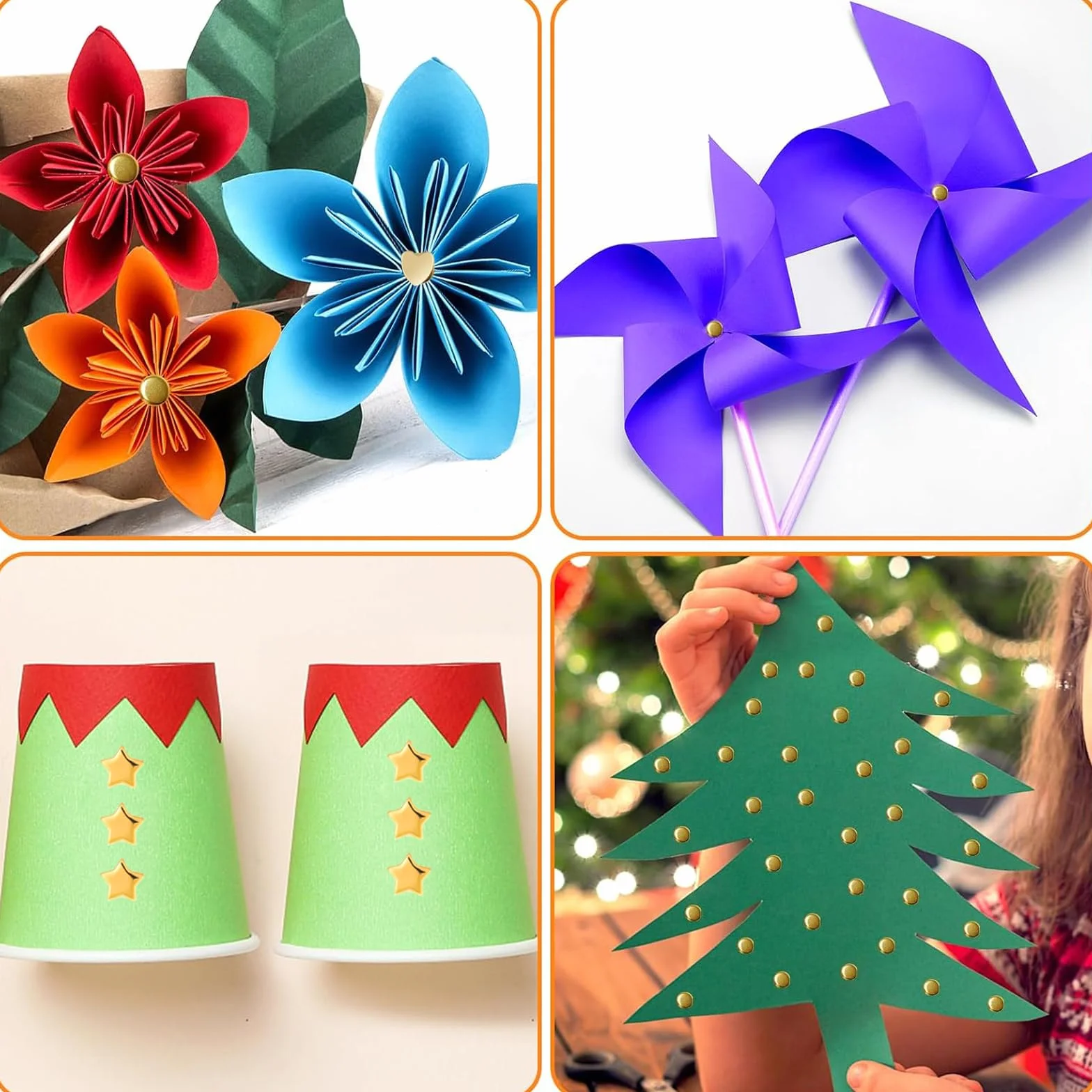 Hyxodjy 300 PCS Fermacampioni,Mini Scrapbooking Brads,Fermaglio di Carta in Metallo, Perno Rotondo in Ottone di Fissaggio Clip Rotonda Cotter Pin per Il Fai da Te Scrapbooking Craft