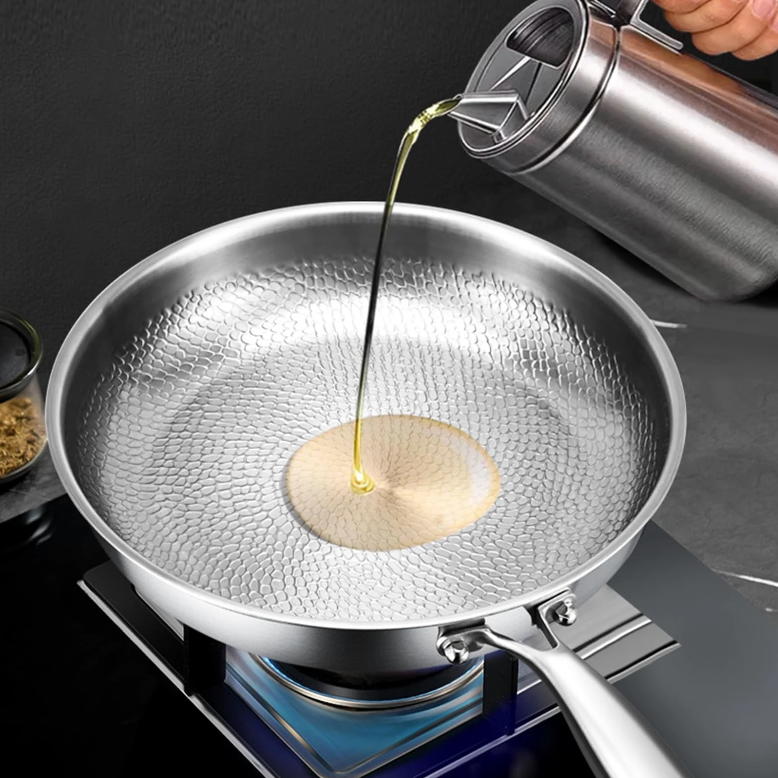 Generico Padella Tegame Multiuso Antigraffio | Tegame Per Induzione Con Coperchio Per Induzione, Fornello Elettrico, Campeggio, Cucina, Ristorante, Cottura Al Forno,