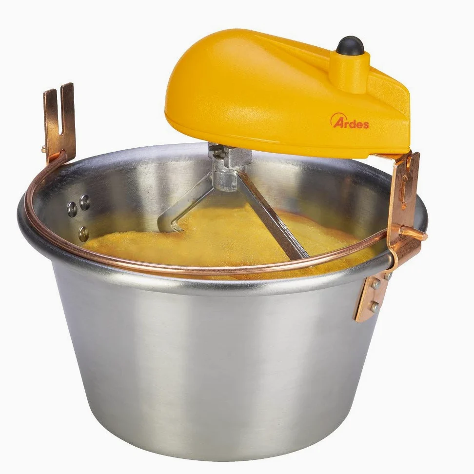 Ardes AR2481 POLENTINOX Paiolo Elettrico in Acciaio Inox Adatto a Fornelli Induzione Per Polenta e Marmellata Porzioni Per 8/12 Persone Diametro 28 cm