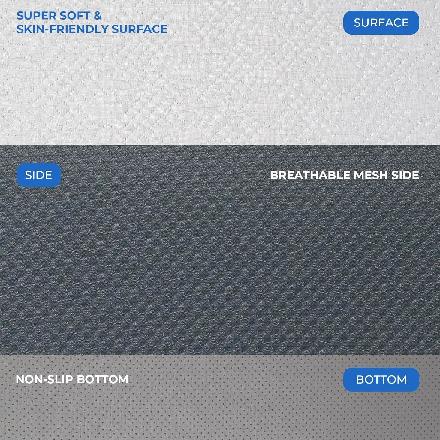 Vesgantti Materasso Pieghevole in Gel Memory Foam per Ospiti, Oeko-Tex Copertina Morbida, Materasso Singolo da Viaggio Campeggio, Sfoderabile, con Borsa per il Trasporto