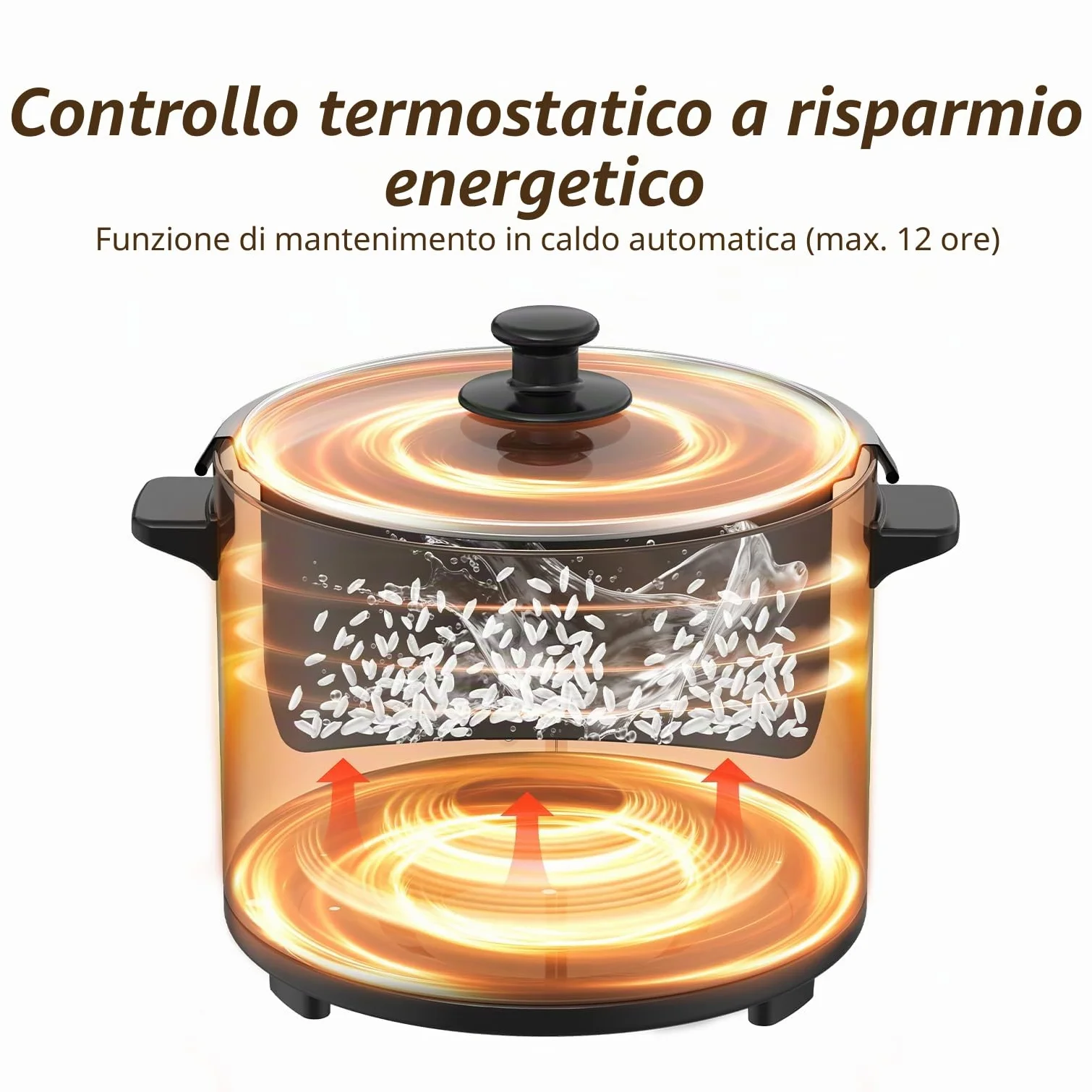 Cuociriso e Vaporiera 2 in 1 ERC-10CSL 700W 1.8L