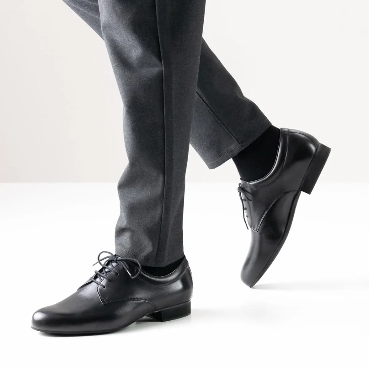 Werner Kern Uomini Scarpe da Ballo 28048 Pelle Nero 2 cm