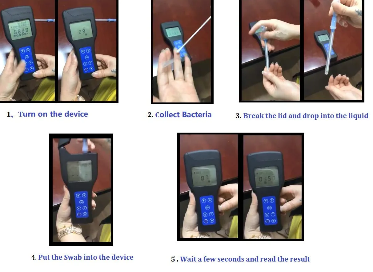 Analizzatore del tester dei batteri ATP dell'apparecchiatura di collaudo di ATP