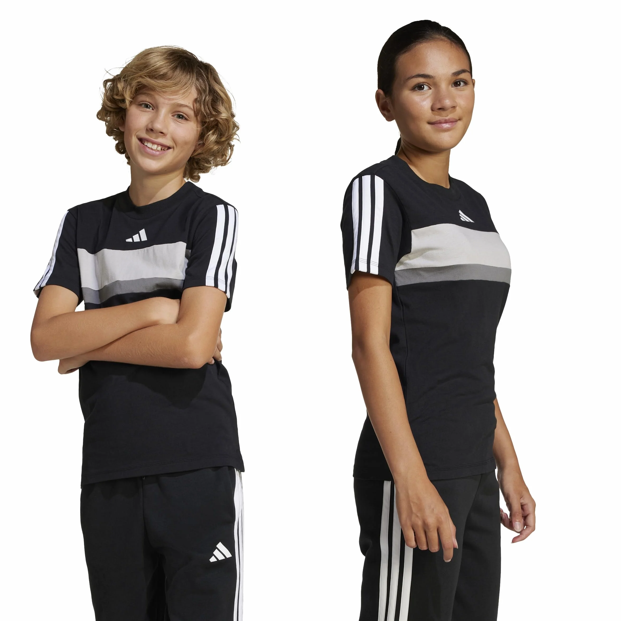 Adidas TIBERIO 3 Stripes T-Shirt Seasonal Essentials dla Dzieci