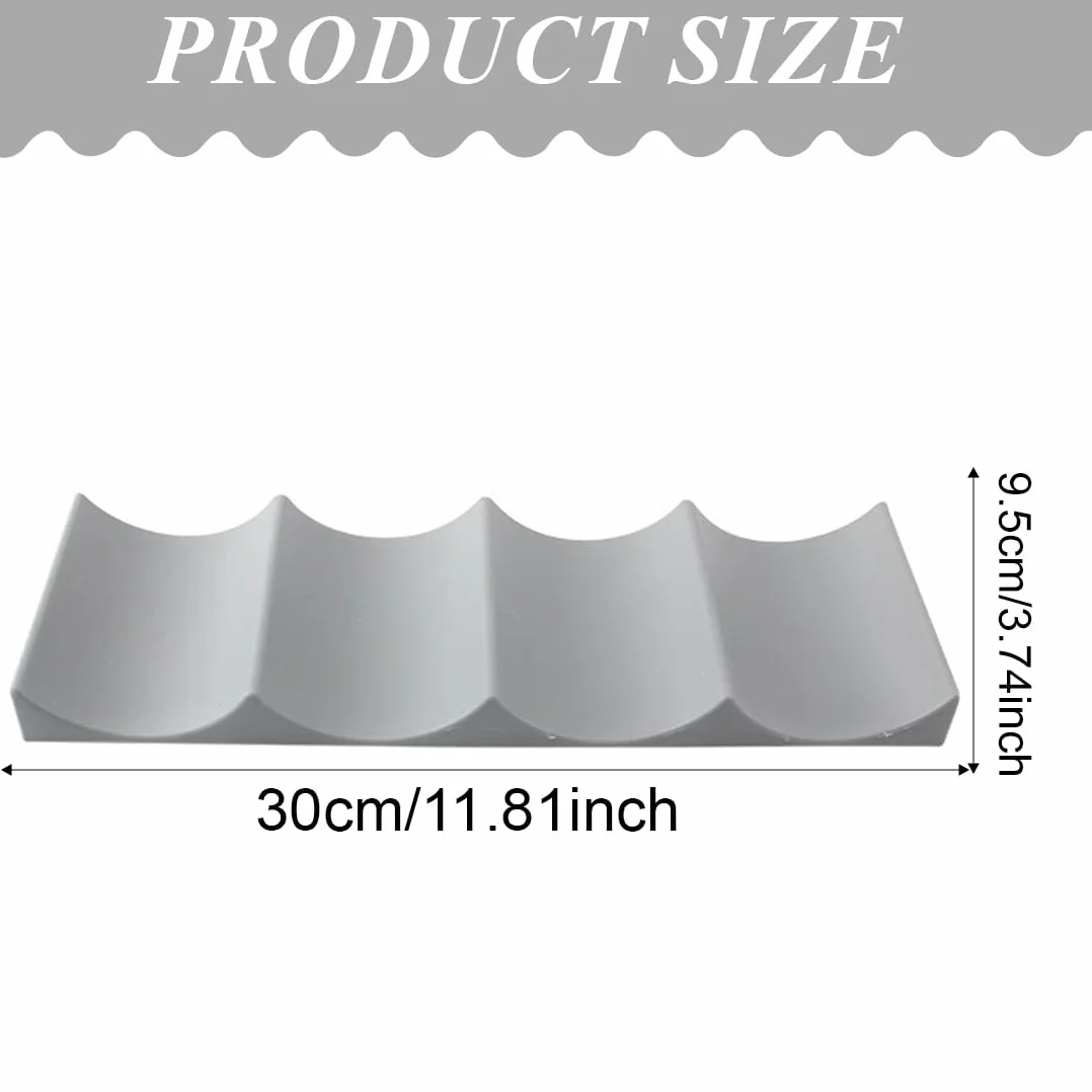 Jeyorzy Portabottiglie da Frigo Universale, Plastica Stile Europeo, Grigio