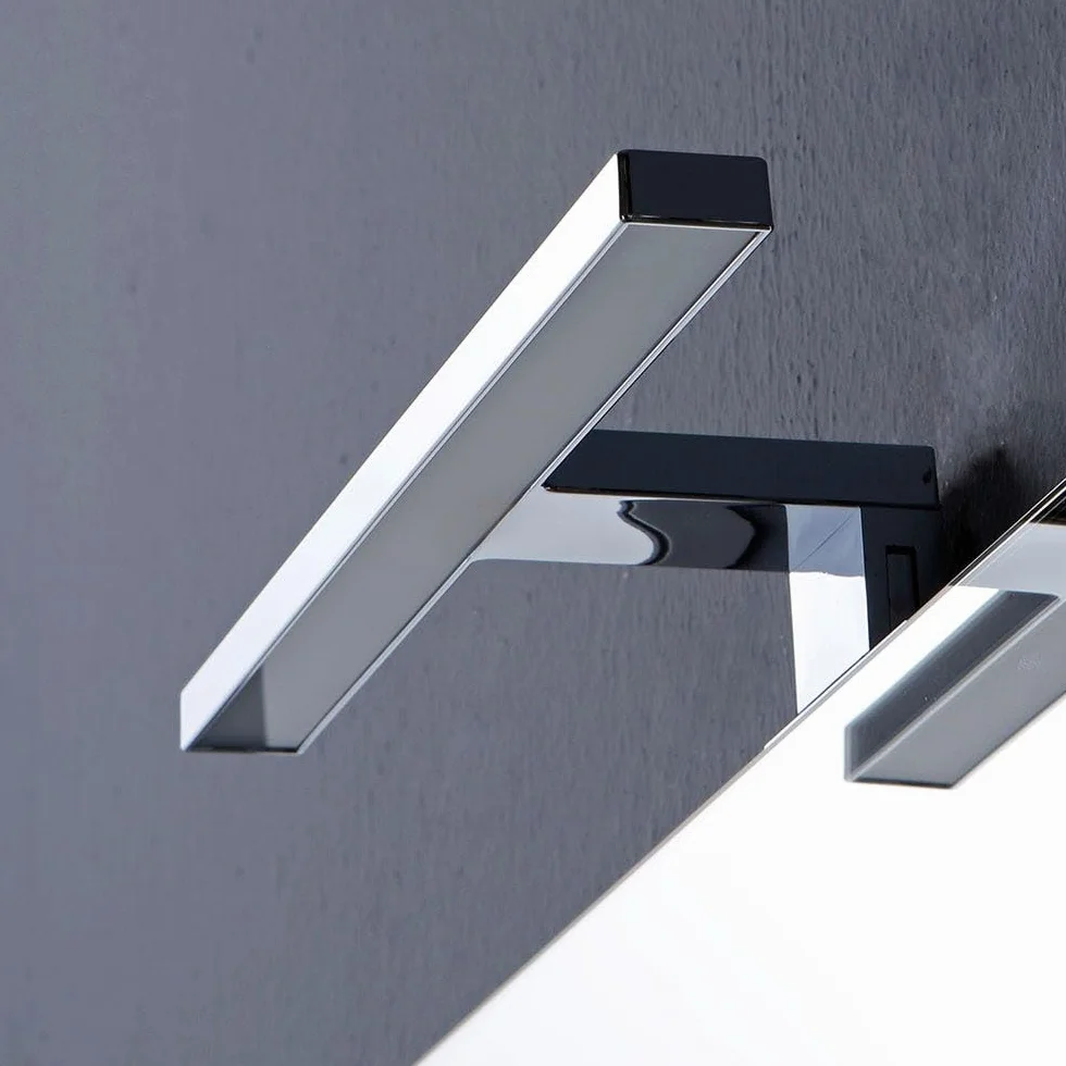Kiamami Valentina - Specchio Bagno A Filo Reversibile 60X70 Con Lampada Luce A Led