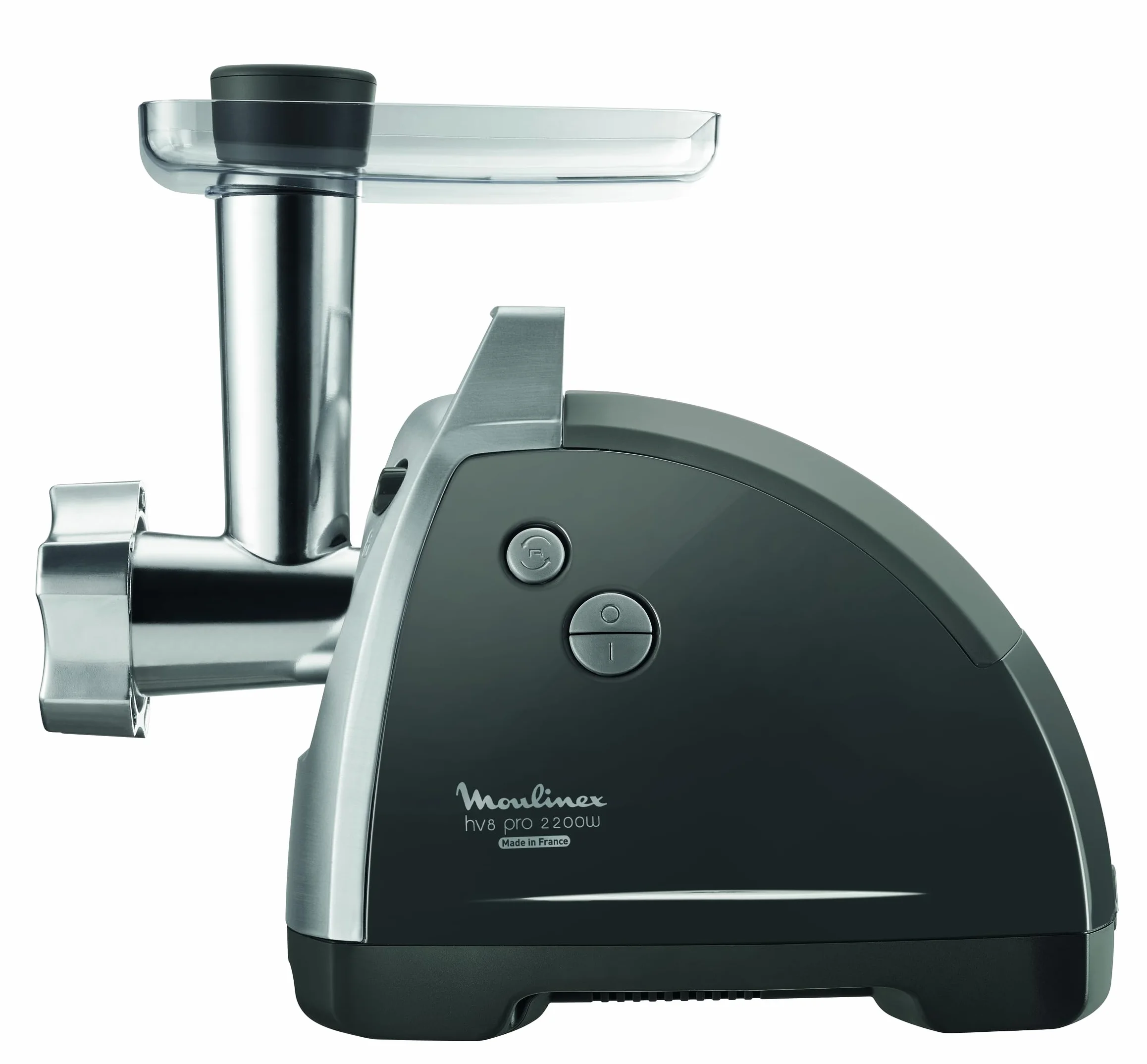 Moulinex - Tritatutto HV8, tritatutto elettrico 2200 W, 2 griglie di macinazione, accessori per kebab e salsicce, argento ME686832