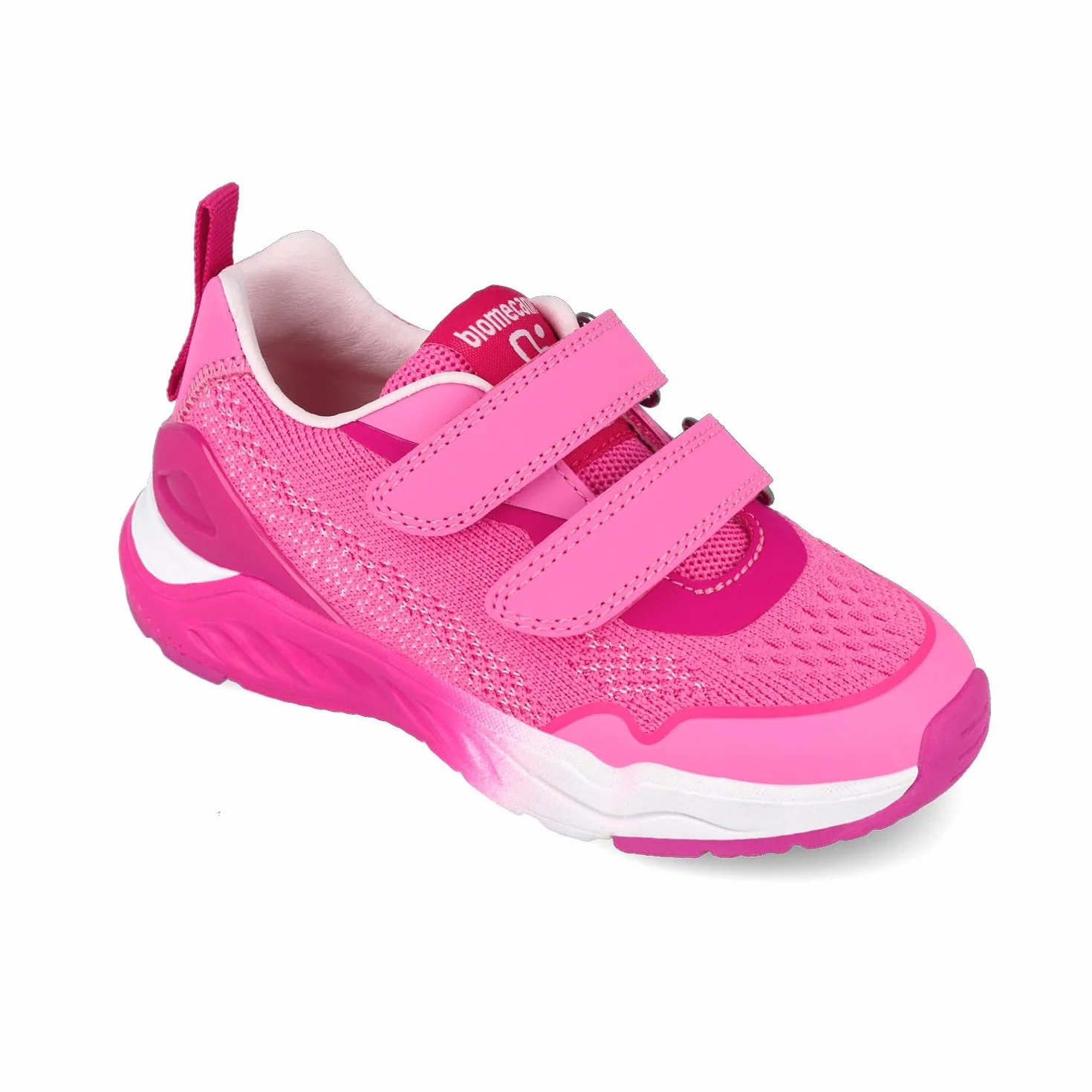 Biomecanics Scarpe Sportive Bambini DoppioStrappo Fuxia Suola Gomma Mesh Traspirante 30 EU