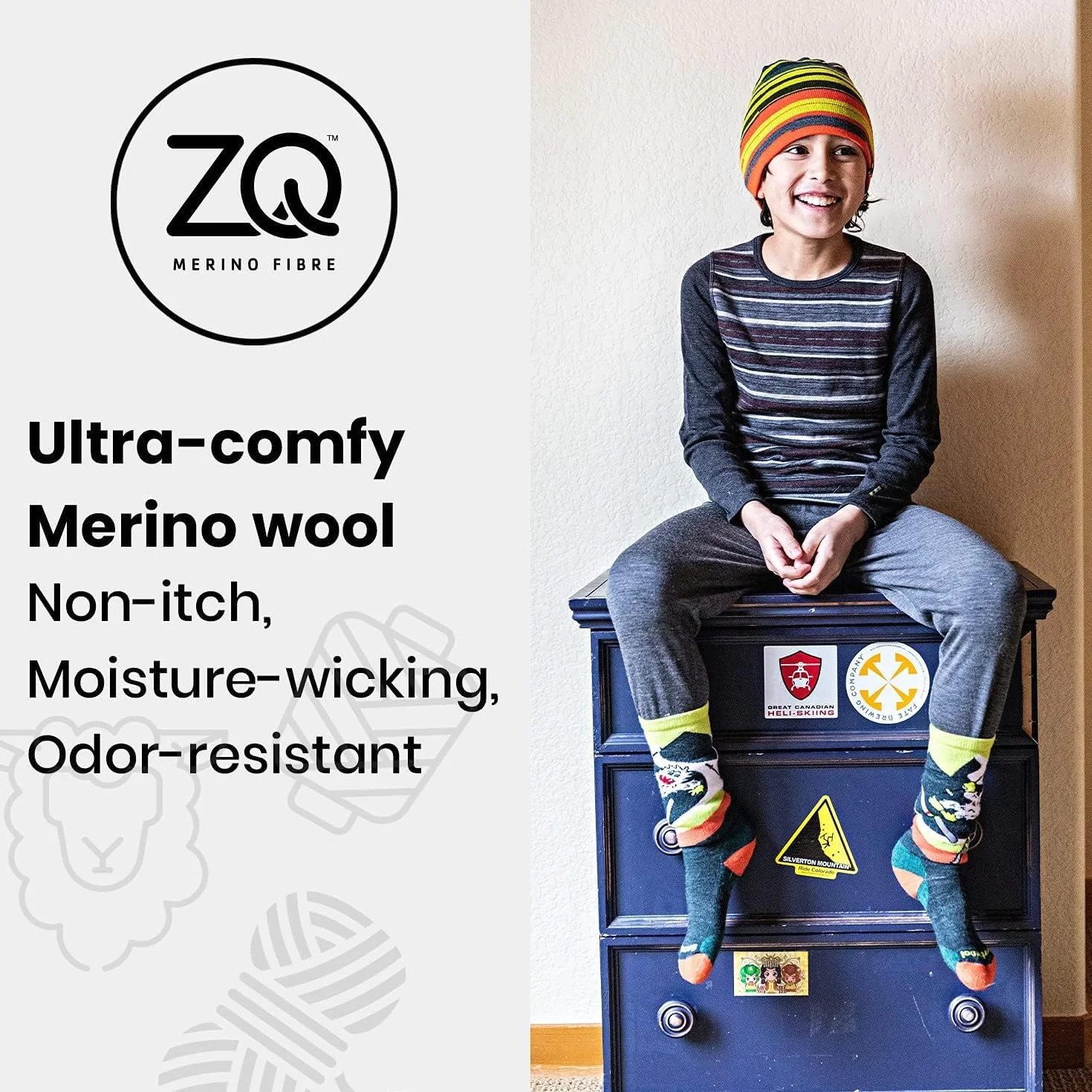 Smartwool Kids' Hike Full Cushion Crew Socks Calzini da trekking con cuscino intero per bambini Bambini e ragazzi (Pacco da 1)
