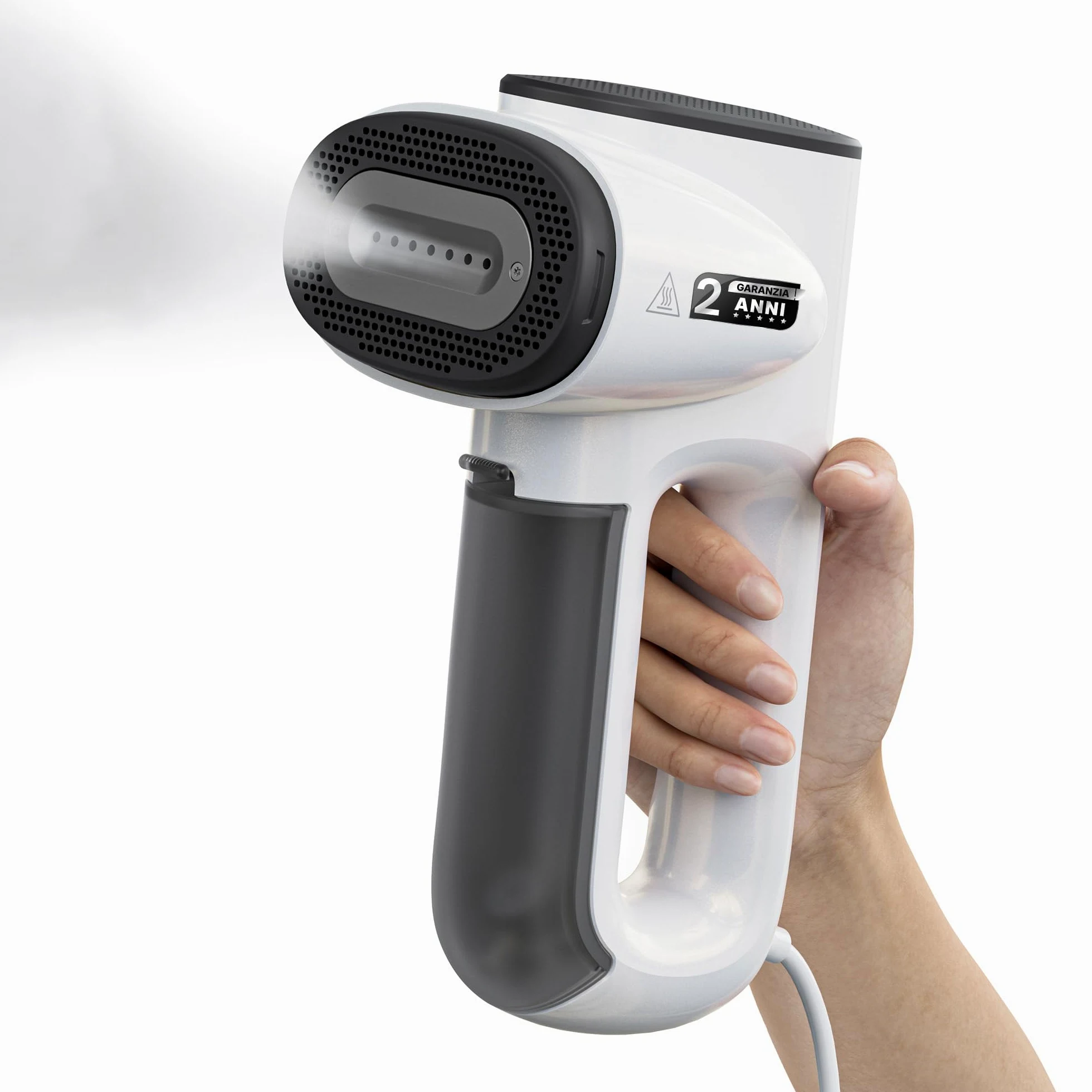 Ferro a vapore portatile, 900 W, 15 g/min, doppia modalità con aspirazione, 2 serbatoi 95 ml