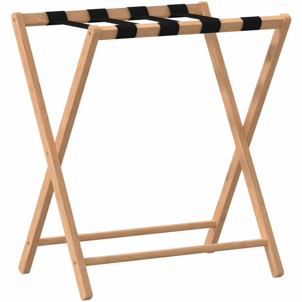 vidaXL Portabagagli 68,5x38x58 cm Bambù