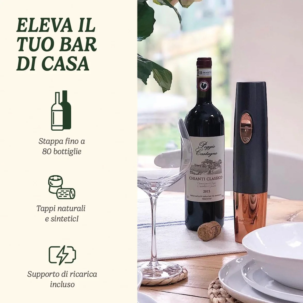 CUISINART CWO50E Apri Vino Automatico Cordless Plastica
