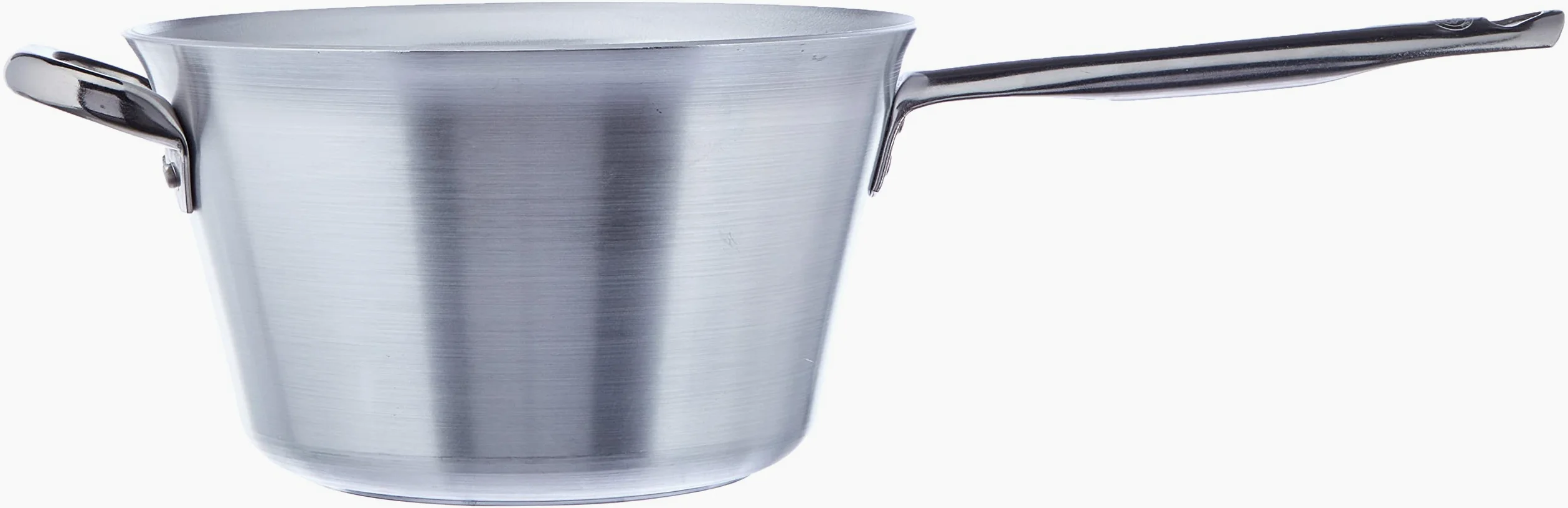 Pentole Agnelli, ALMR1165PI24, Paiolo per Polenta con Manico Tubolare Inox e Fondo per Induzione, Alluminio, Bianco