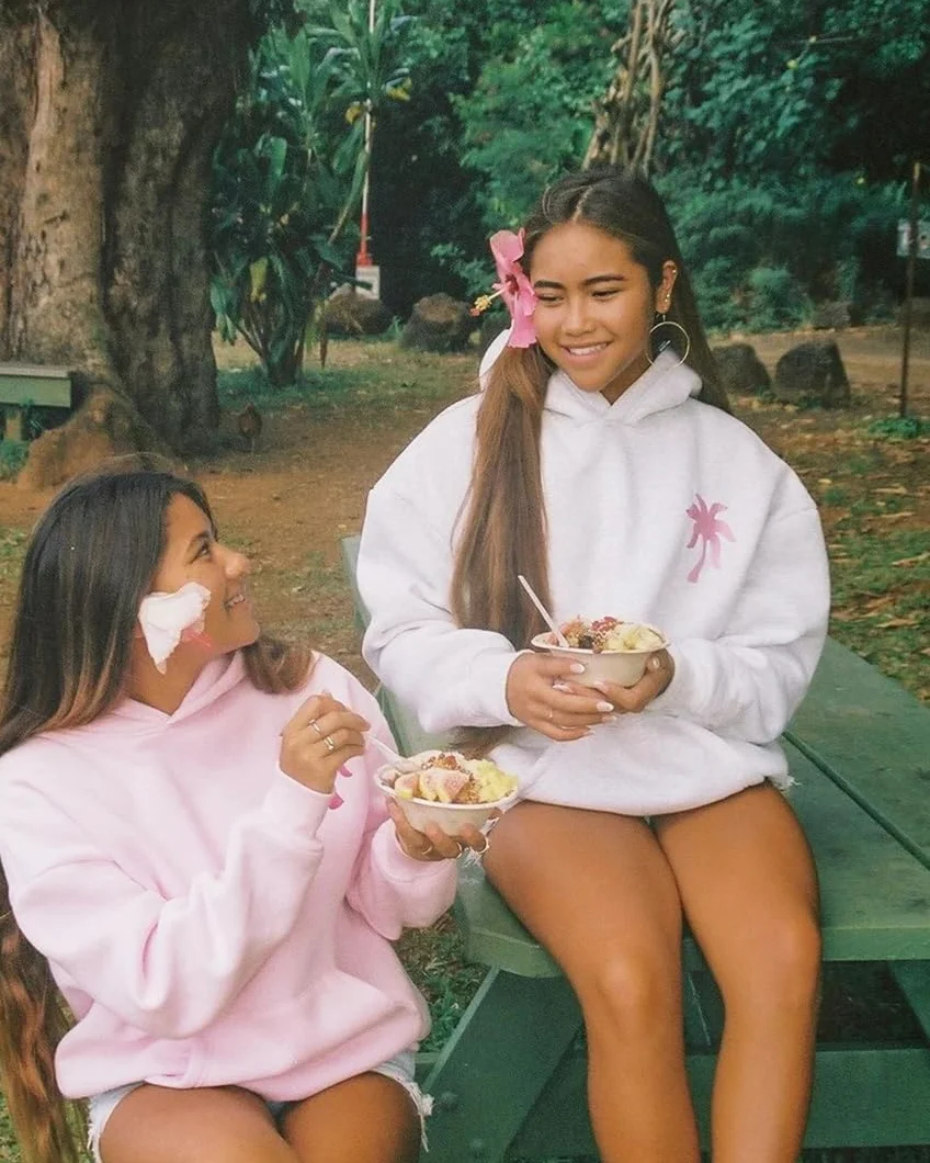 Felpe con Cappuccio Oversize da Donna Palm Puff Hoodie Pullover a Maniche Lunghe Y2K Streetwear