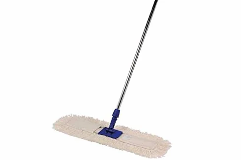 Scopa industriale cotone cm. 100 manico alluminio cm. 140