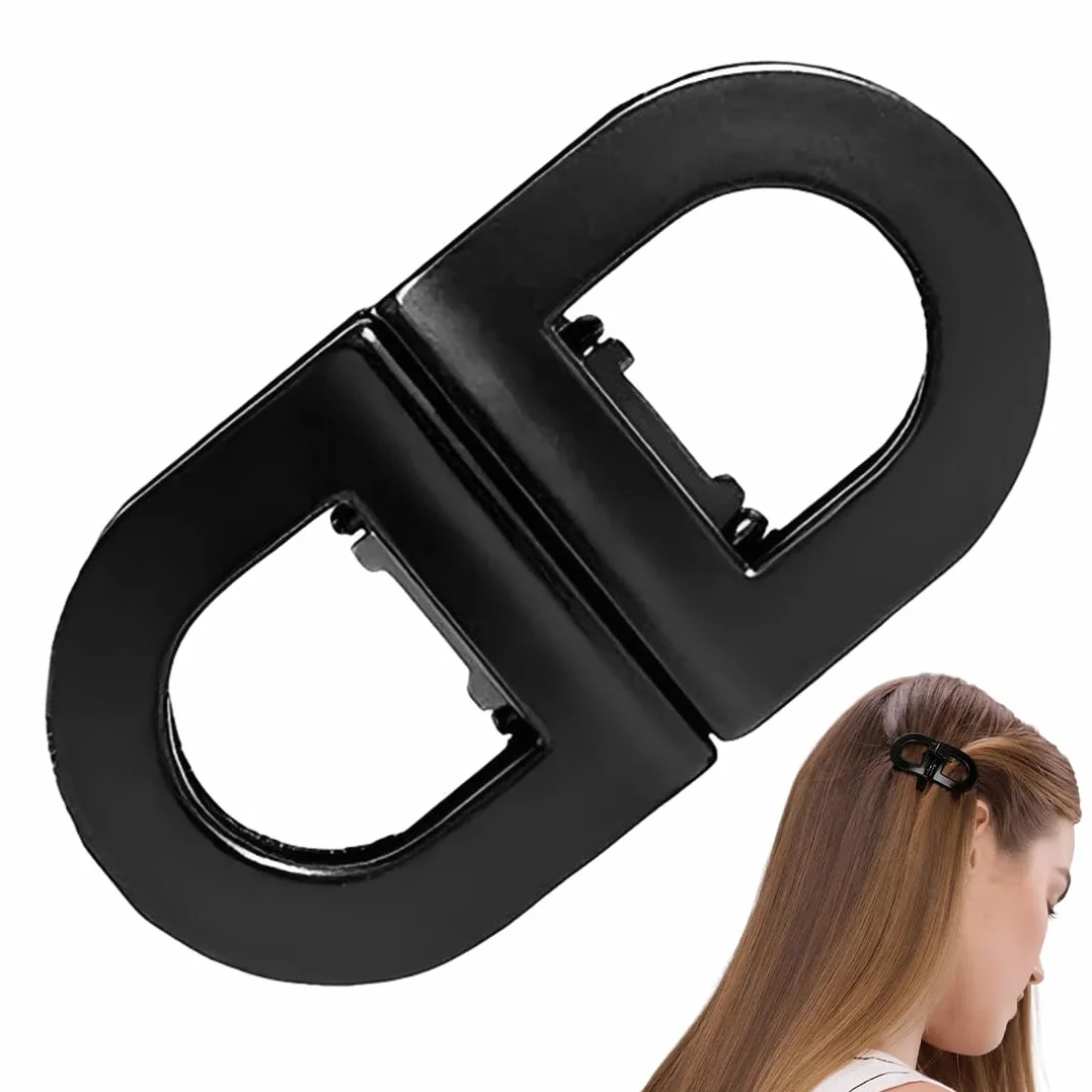 Pinze Per Capelli Magnetiche a Forte Tenuta Professionali Nero