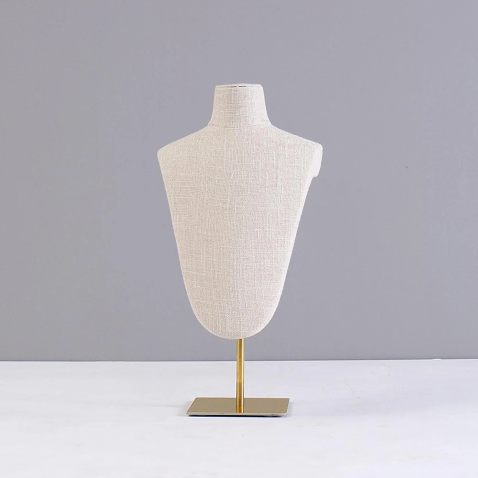 Elegante Porta Collane Oro Quadrato per Gioielli