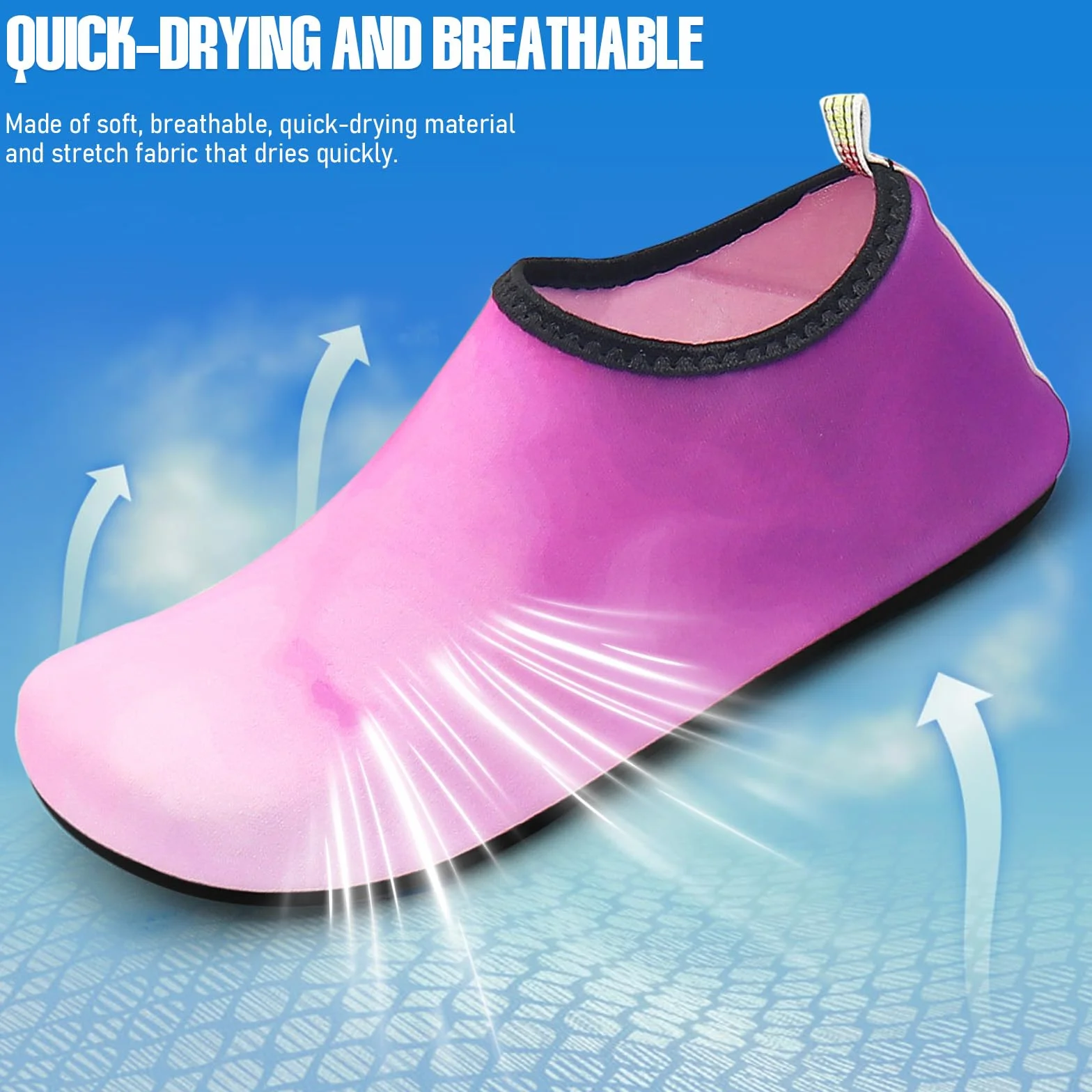 Scarpe da Mare Unisex Antiscivolo per Spiaggia Piscina Yoga Surf Leggere Traspiranti Asciugatura Rapida