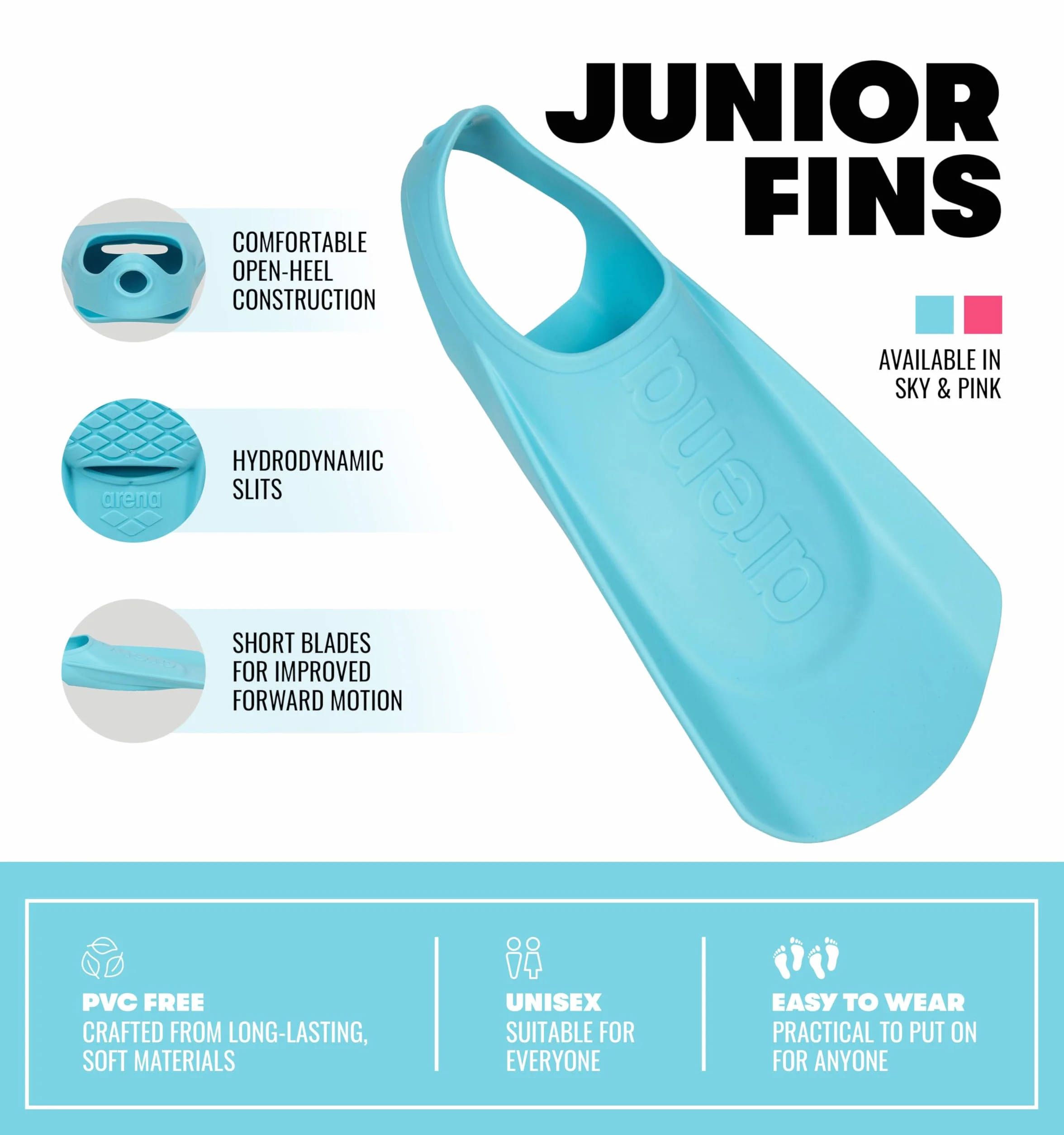Arena Fins Kids Junior Pinne Unisex