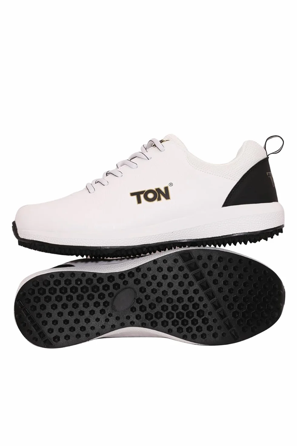 SS White Edition Cricket Shoe (Color: White & Black, Size: UK6/ US7/ EU40) | for Mens & Boys | Material: Polyurethane (PU) | Lightweight And Durable Long Lasting Performance