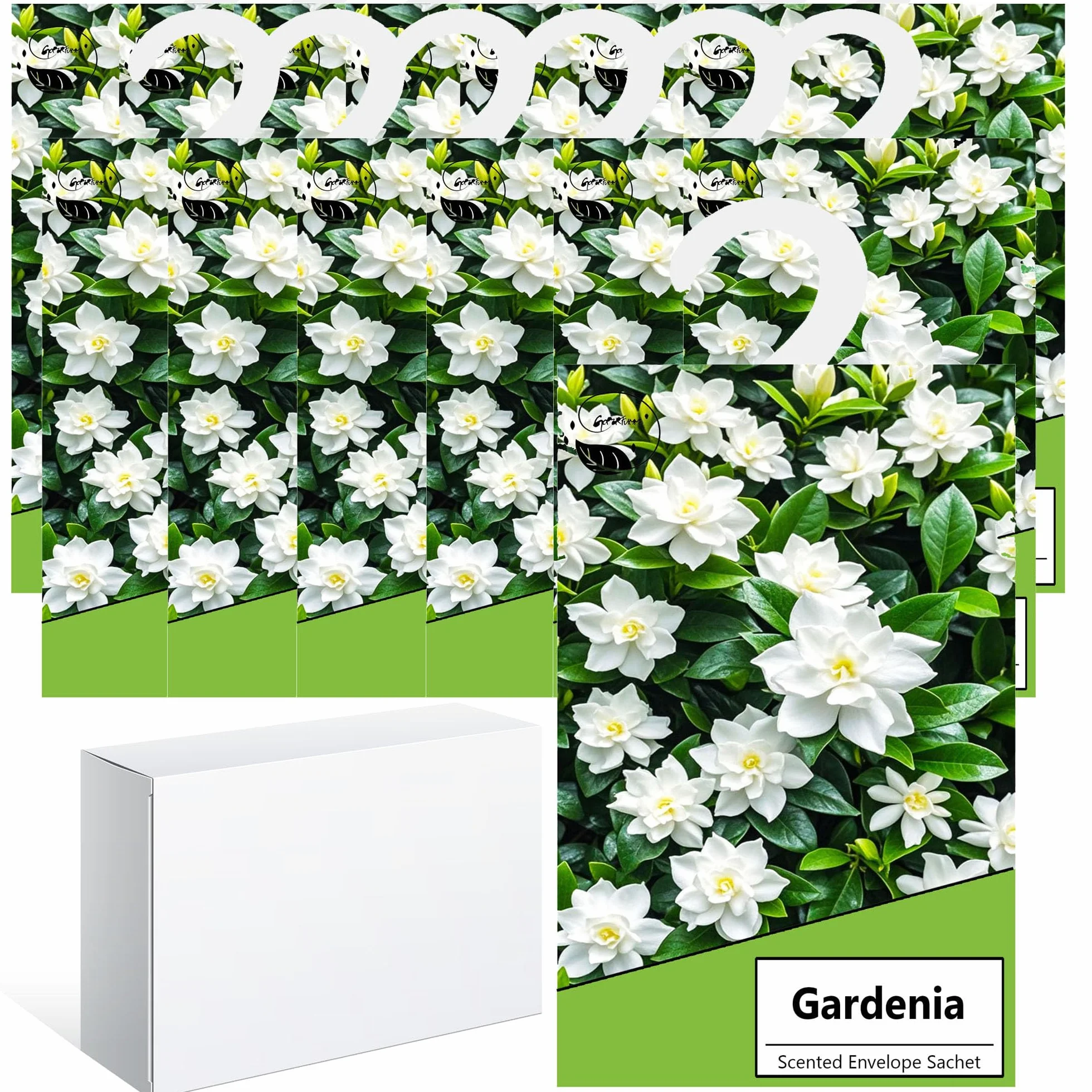 14pcs Profuma Armadio Vestiti, Profumatori Armadio e Cassetti, Profumatore Auto, Profumo Aromi Sacchetti Lavanda Profumati per Armadio Cassetti Armadietti, Scarpiera Deodorante Armadio (Gardenia)