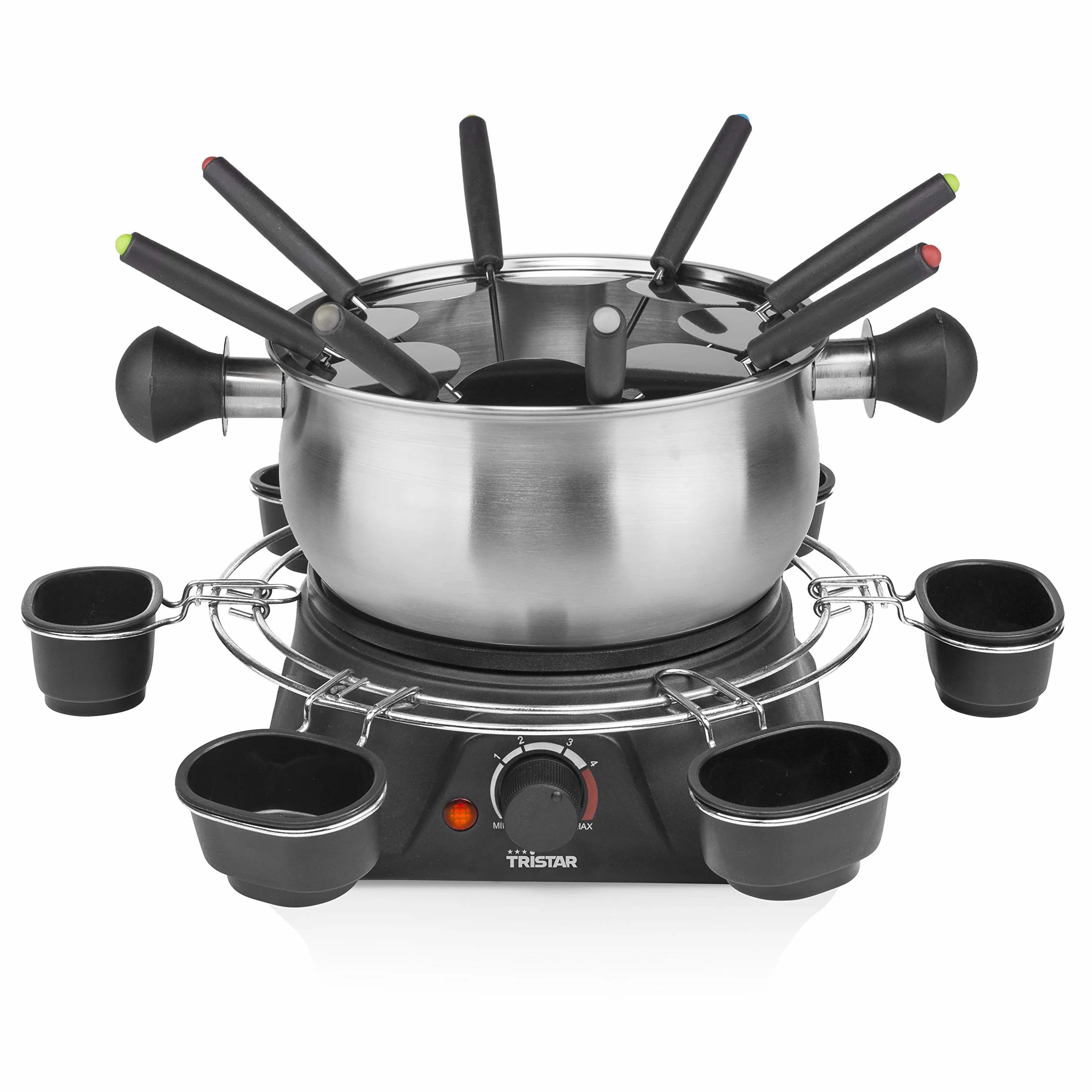 Tristar Set Fonduta Family 1400 W Metallo Argento