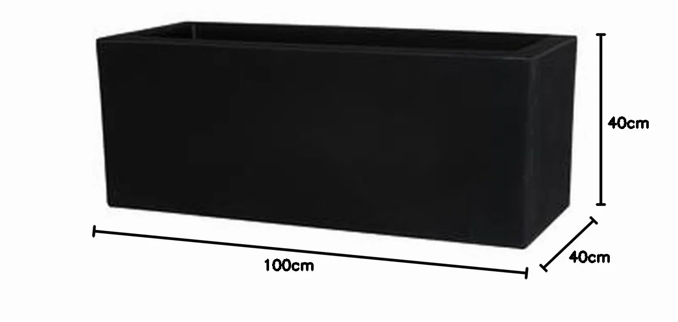Teraplast Schio Cassa Essential 100 cm Antracite 100% Riciclabile