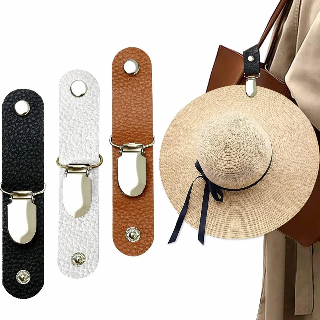 JEYORZY 3pcs clip per cappelli da viaggio, compagni per cappelli all'aperto,per Borsa da Viaggio, Zaino, Borsa, Cappello Multifunzionale Clip, Cappelli Cappelli