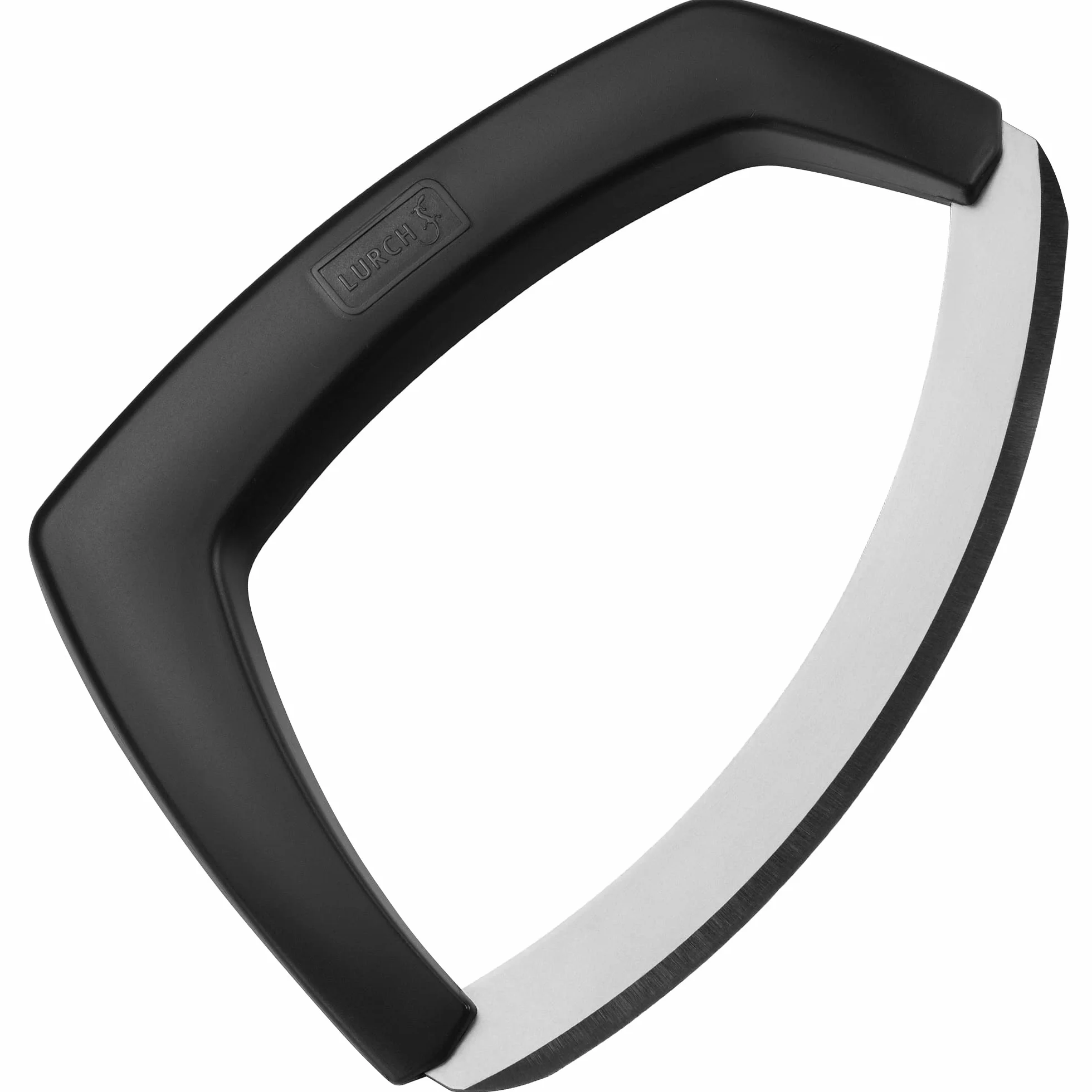 Lurch Tango 240320 - Coltello per erbe aromatiche con protezione della lama in plastica e acciaio inox, colore: nero, 5,2 x 16,5 x 12 cm