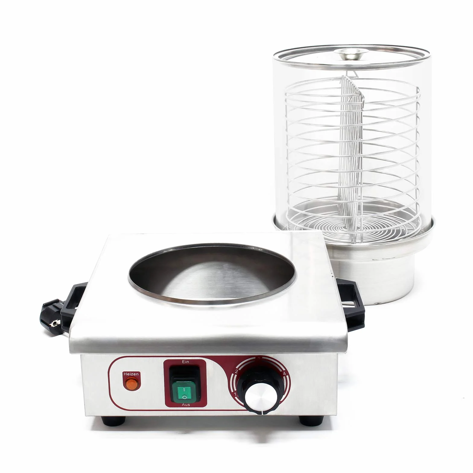 Macchina cuoci wurstel 450 Watt Contenitore per cottura a vapore Hot dog Scalda Panini
